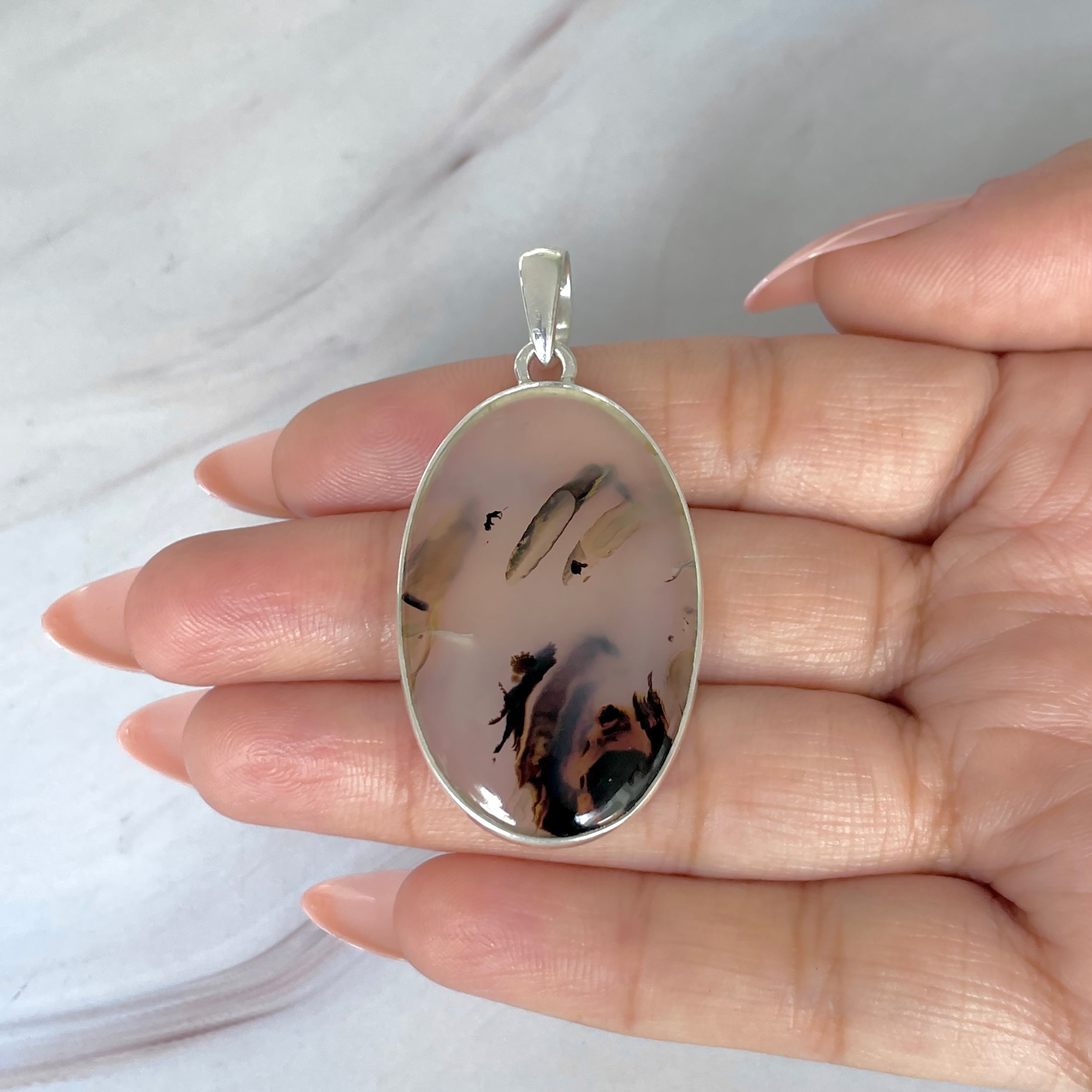 Montana Agate Pendant-(MTA-P-102.)