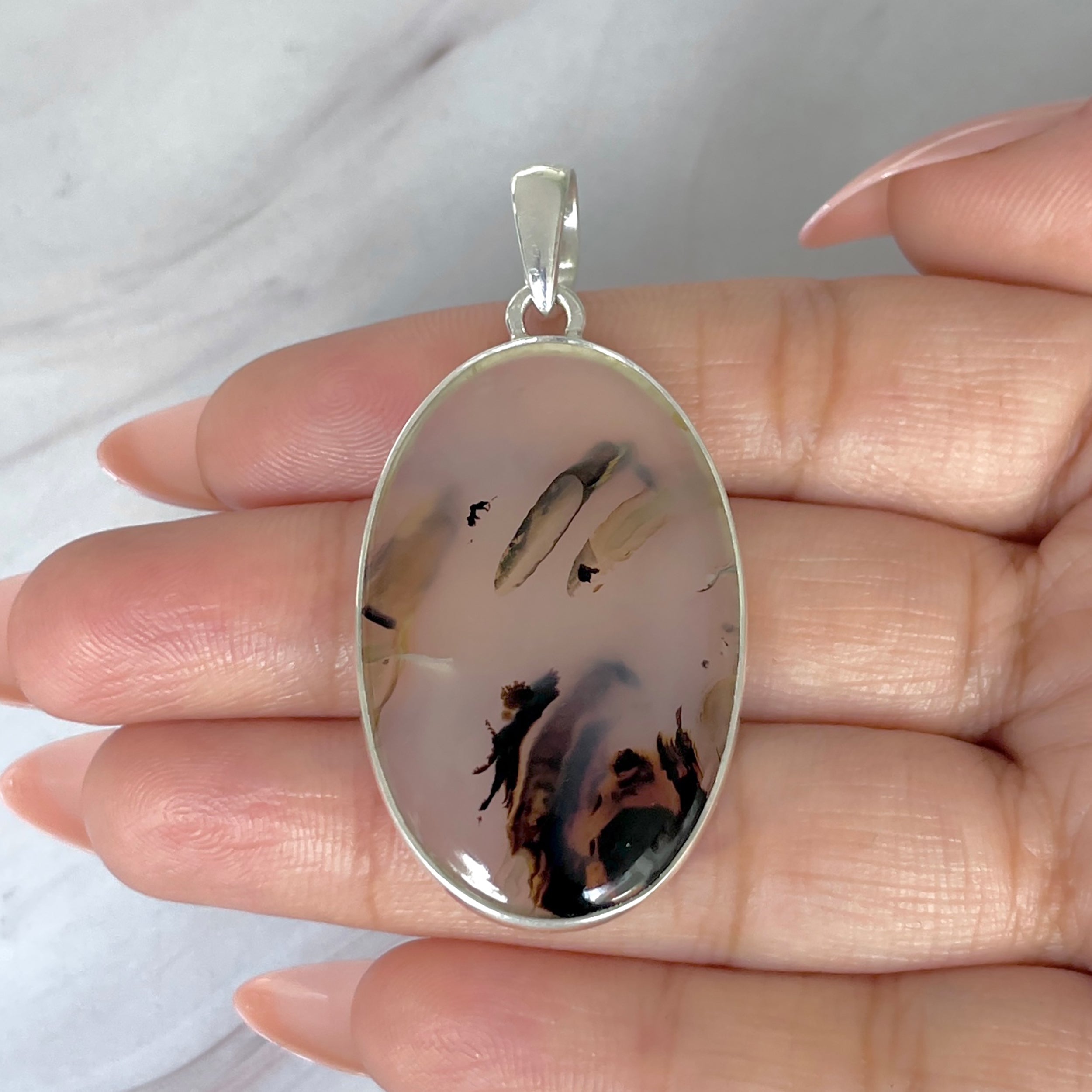 Montana Agate Pendant-(MTA-P-102.)