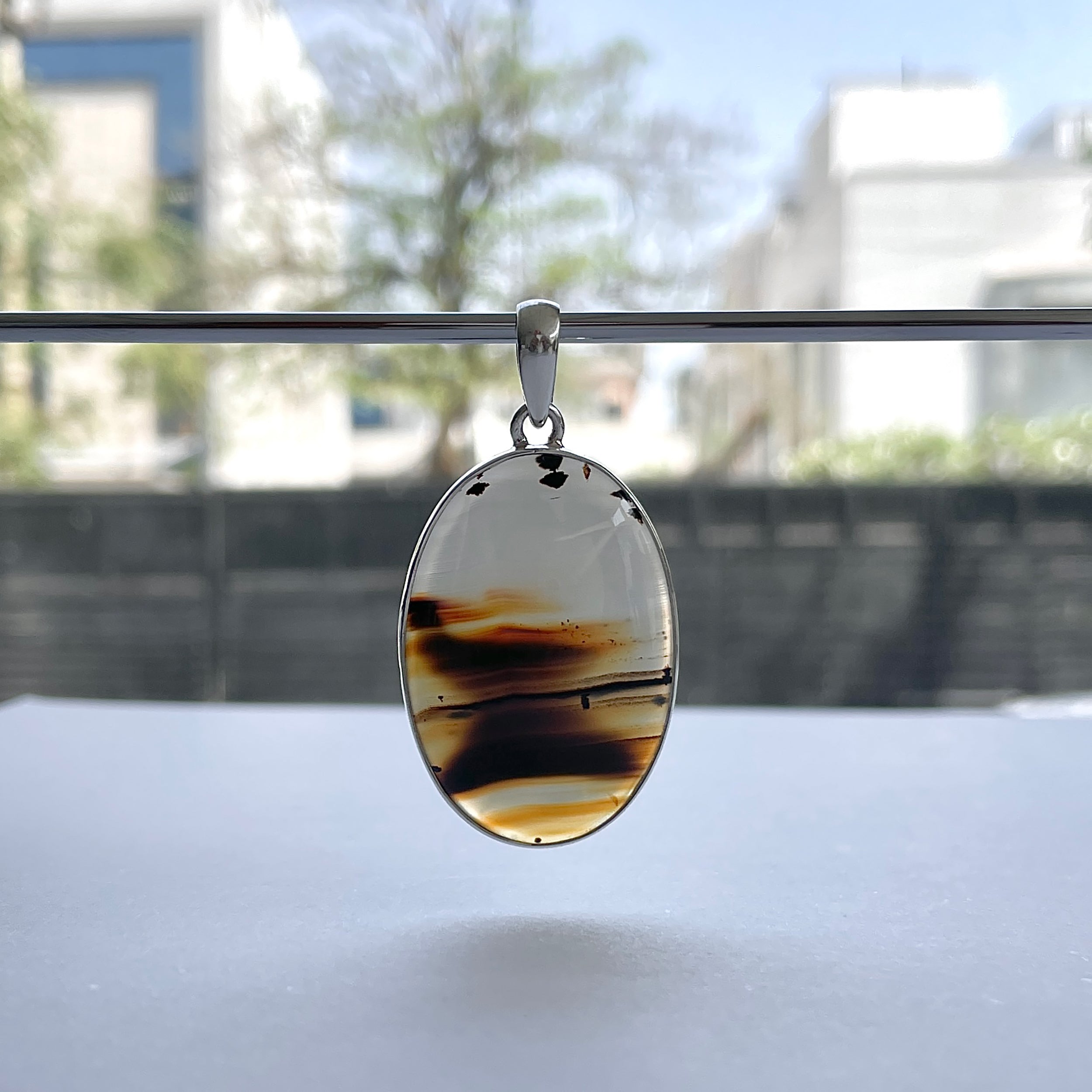 Montana Agate Pendant-(MTA-P-103.)