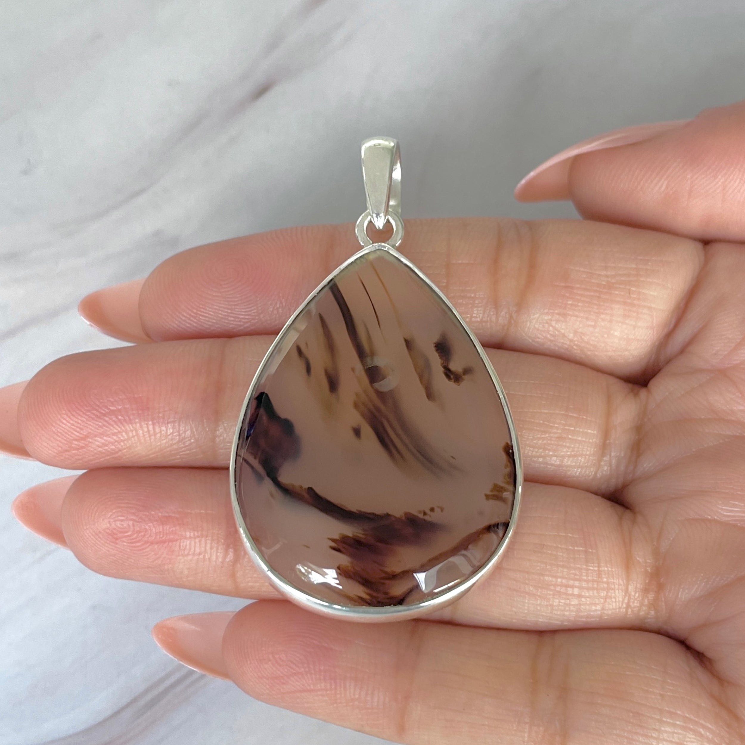 Montana Agate Pendant-(MTA-P-104.)