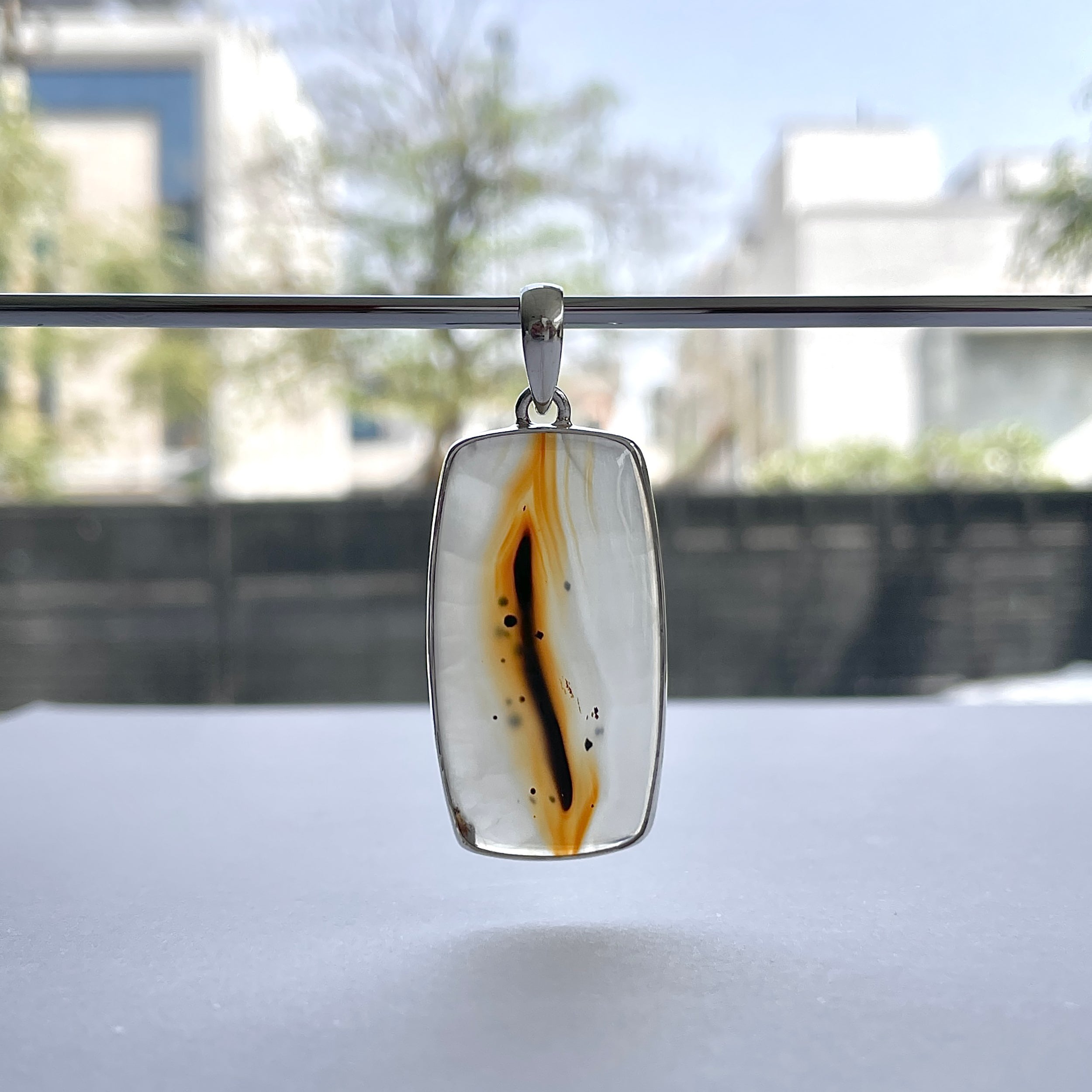 Montana Agate Pendant-(MTA-P-106.)