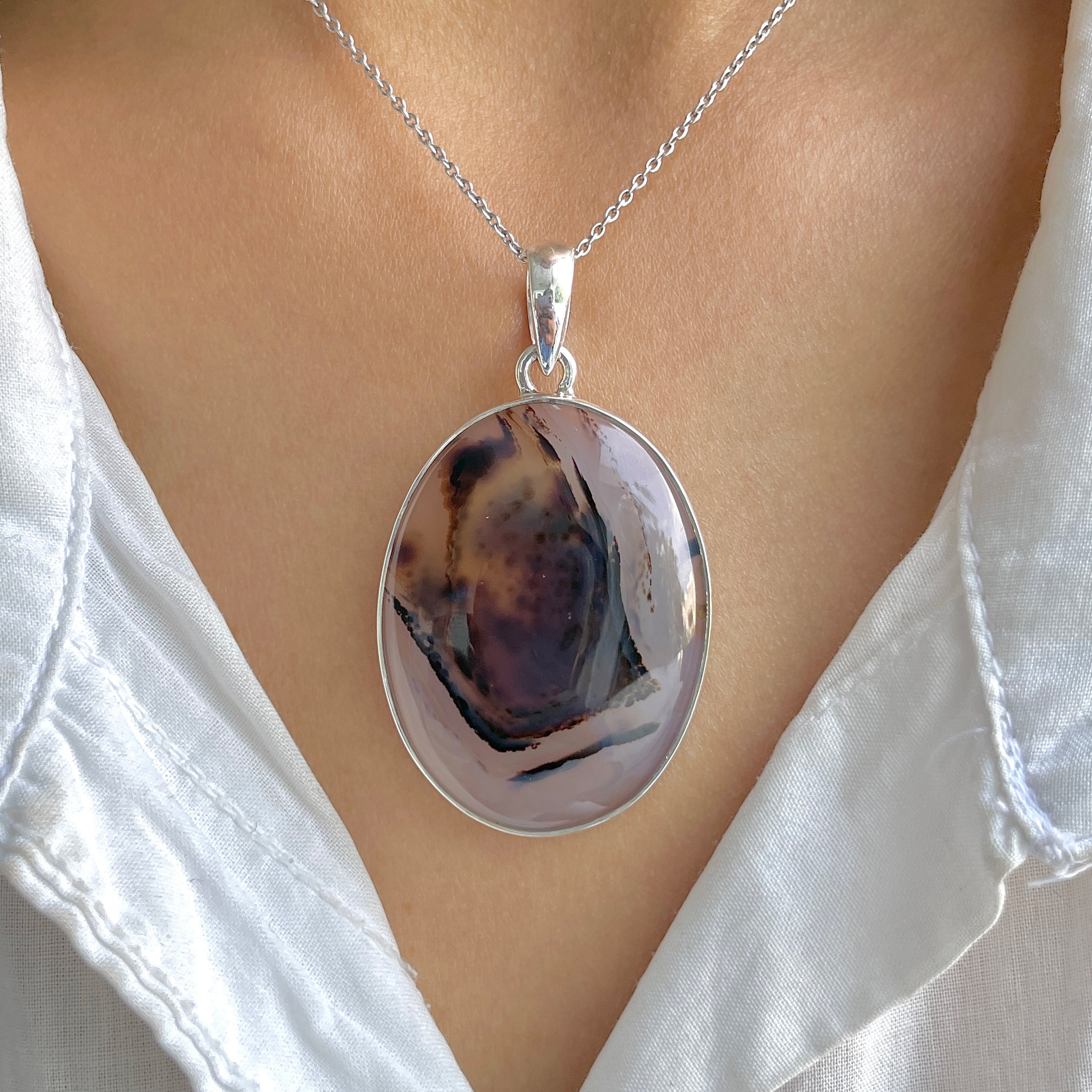 Montana Agate Pendant-(MTA-P-107.)