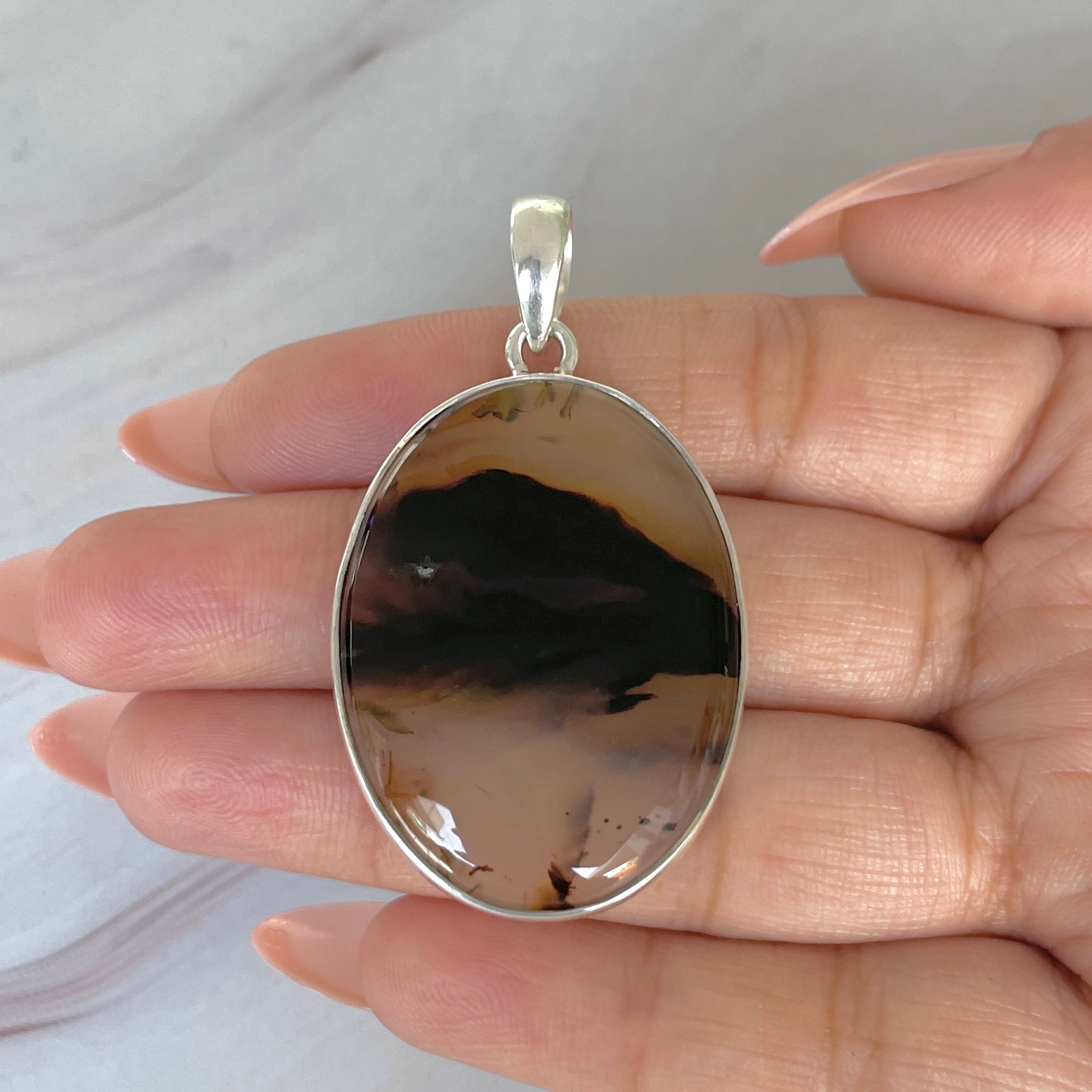 Montana Agate Pendant-(MTA-P-108.)