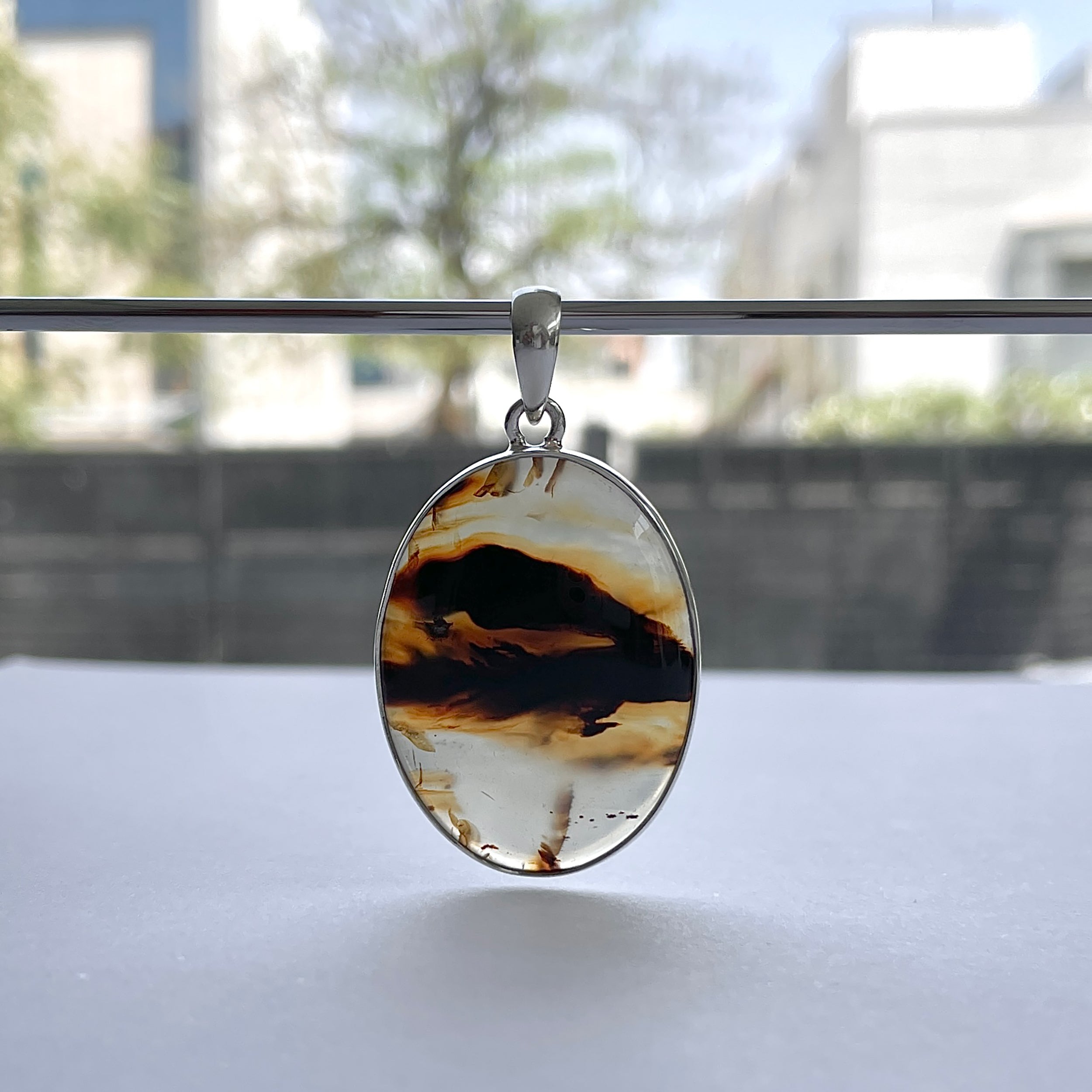 Montana Agate Pendant-(MTA-P-108.)