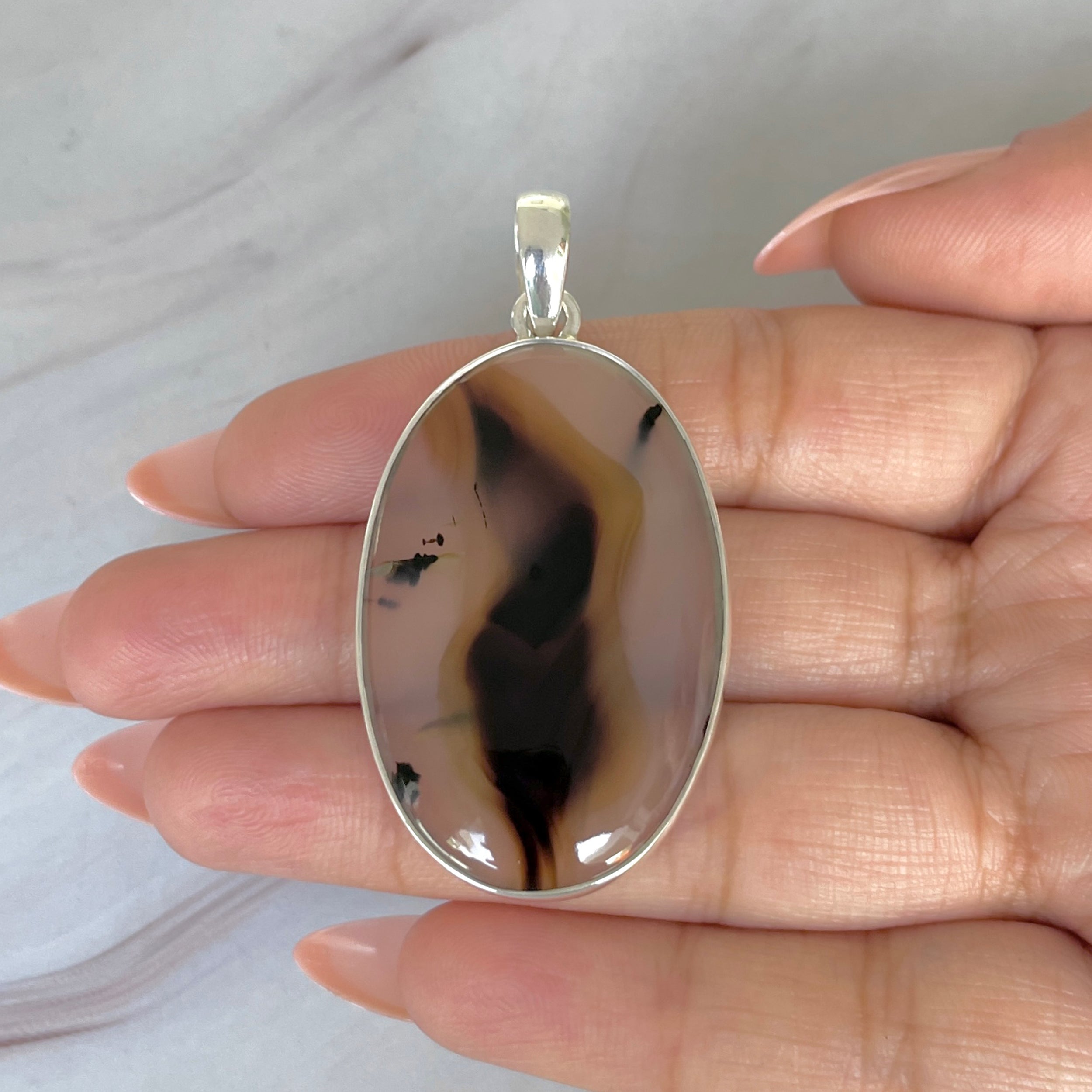 Montana Agate Pendant-(MTA-P-109.)