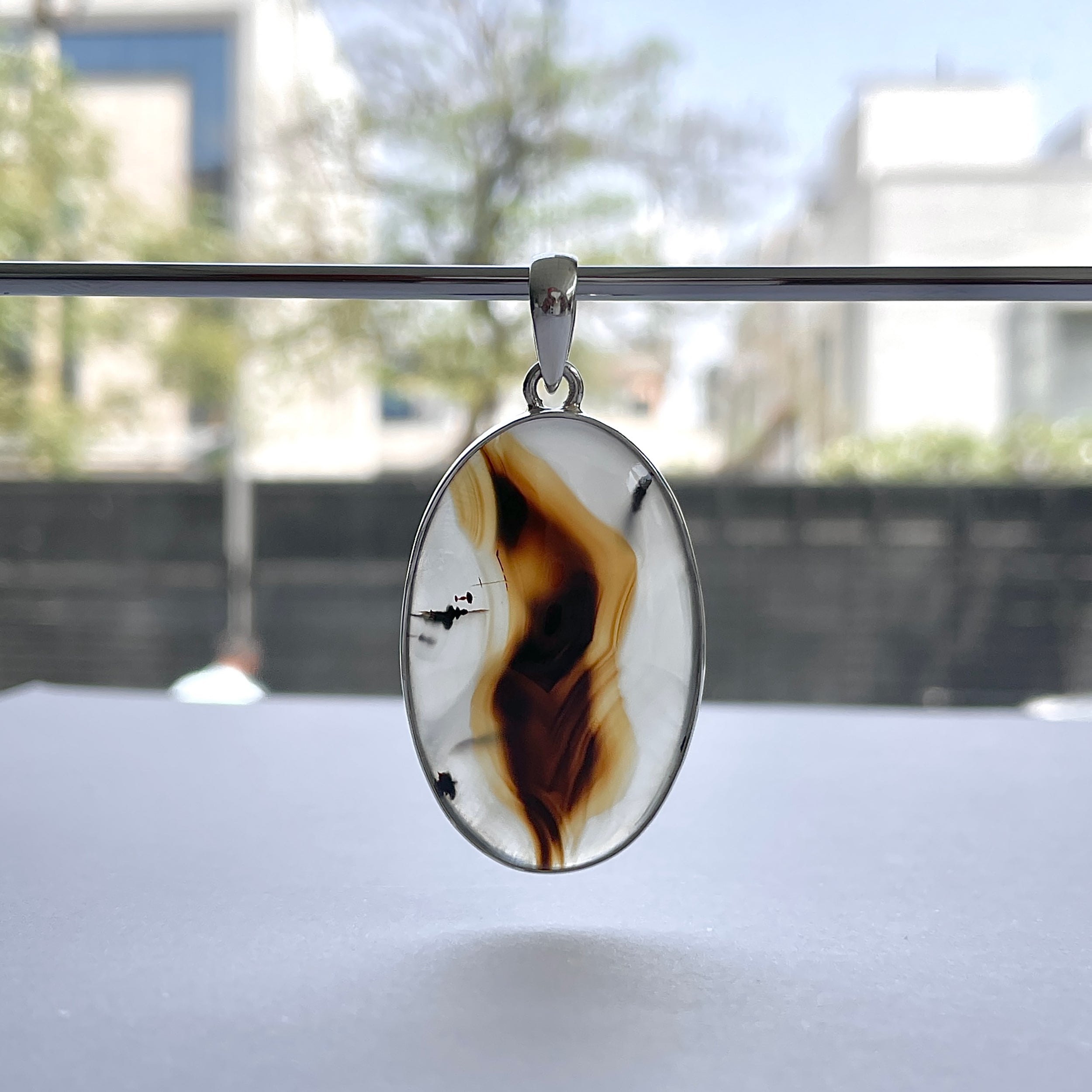 Montana Agate Pendant-(MTA-P-109.)