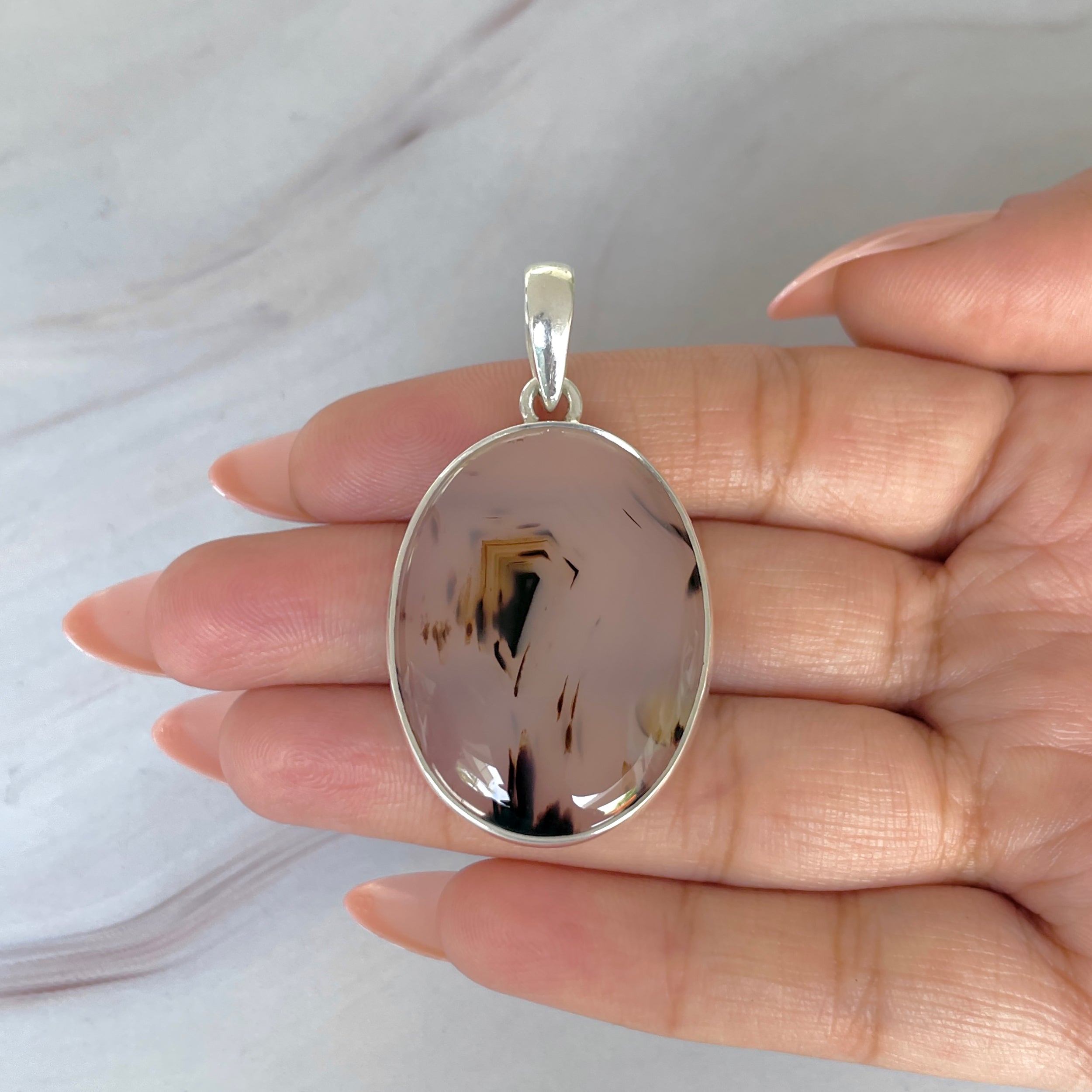 Montana Agate Pendant-(MTA-P-110.)