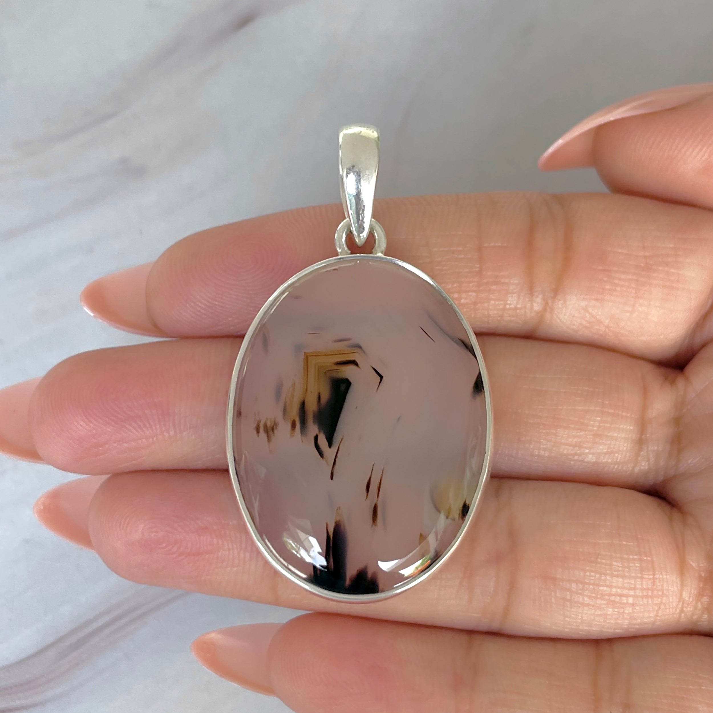 Montana Agate Pendant-(MTA-P-110.)