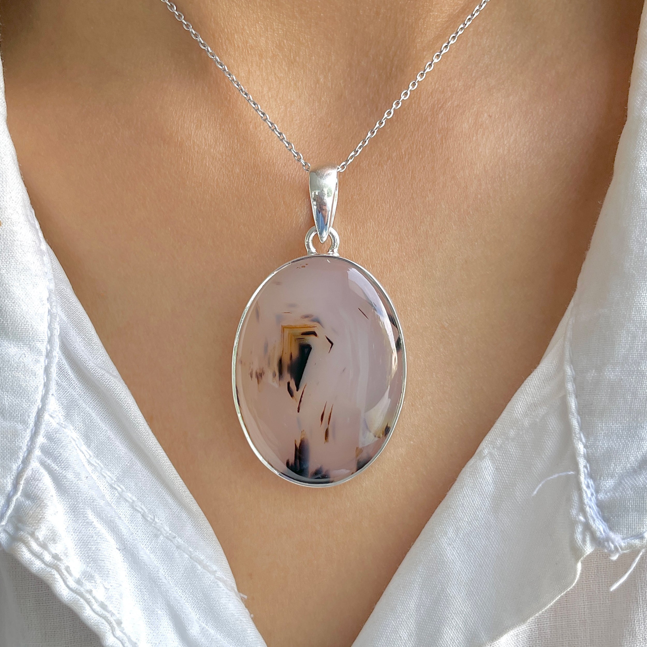 Montana Agate Pendant-(MTA-P-110.)