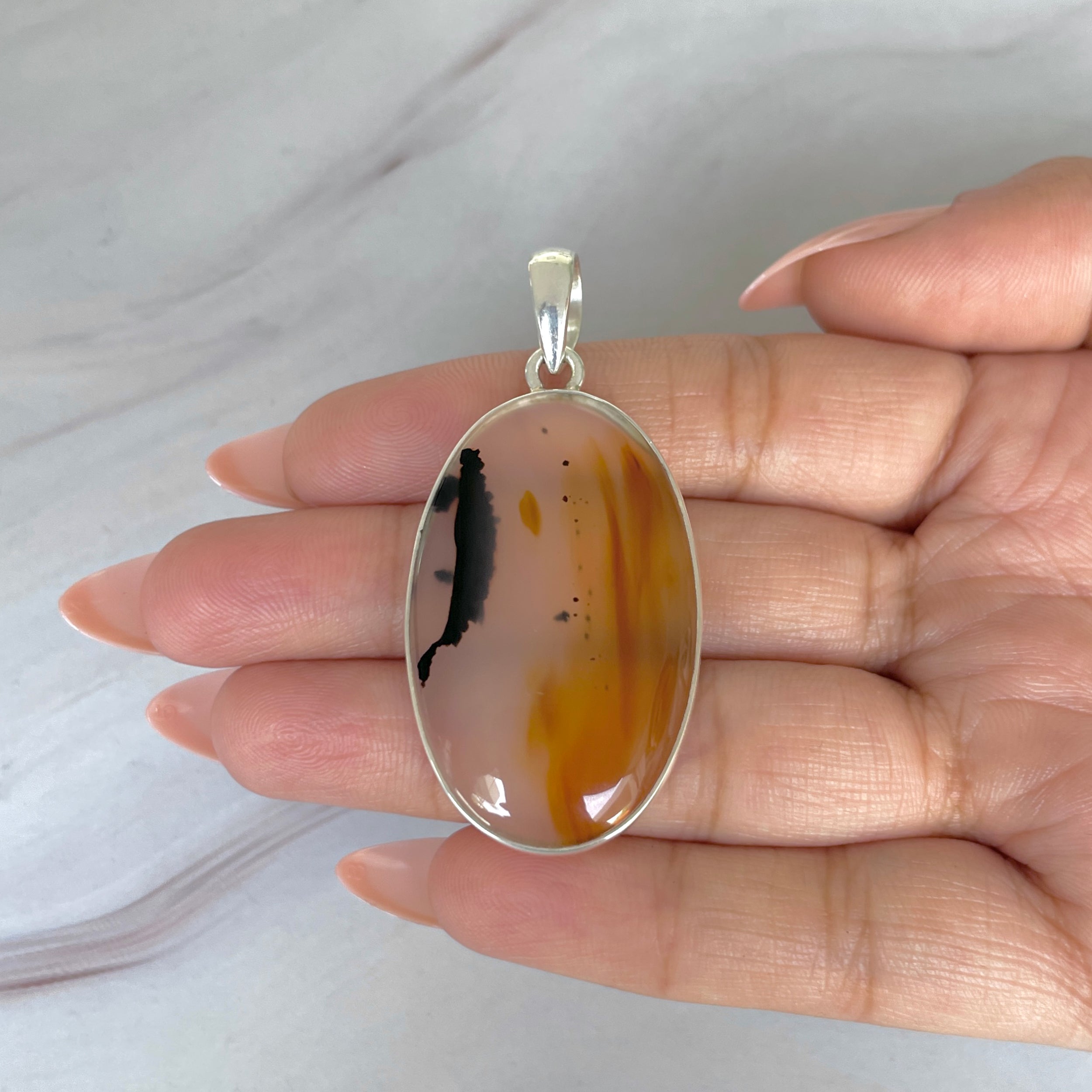 Montana Agate Pendant-(MTA-P-111.)