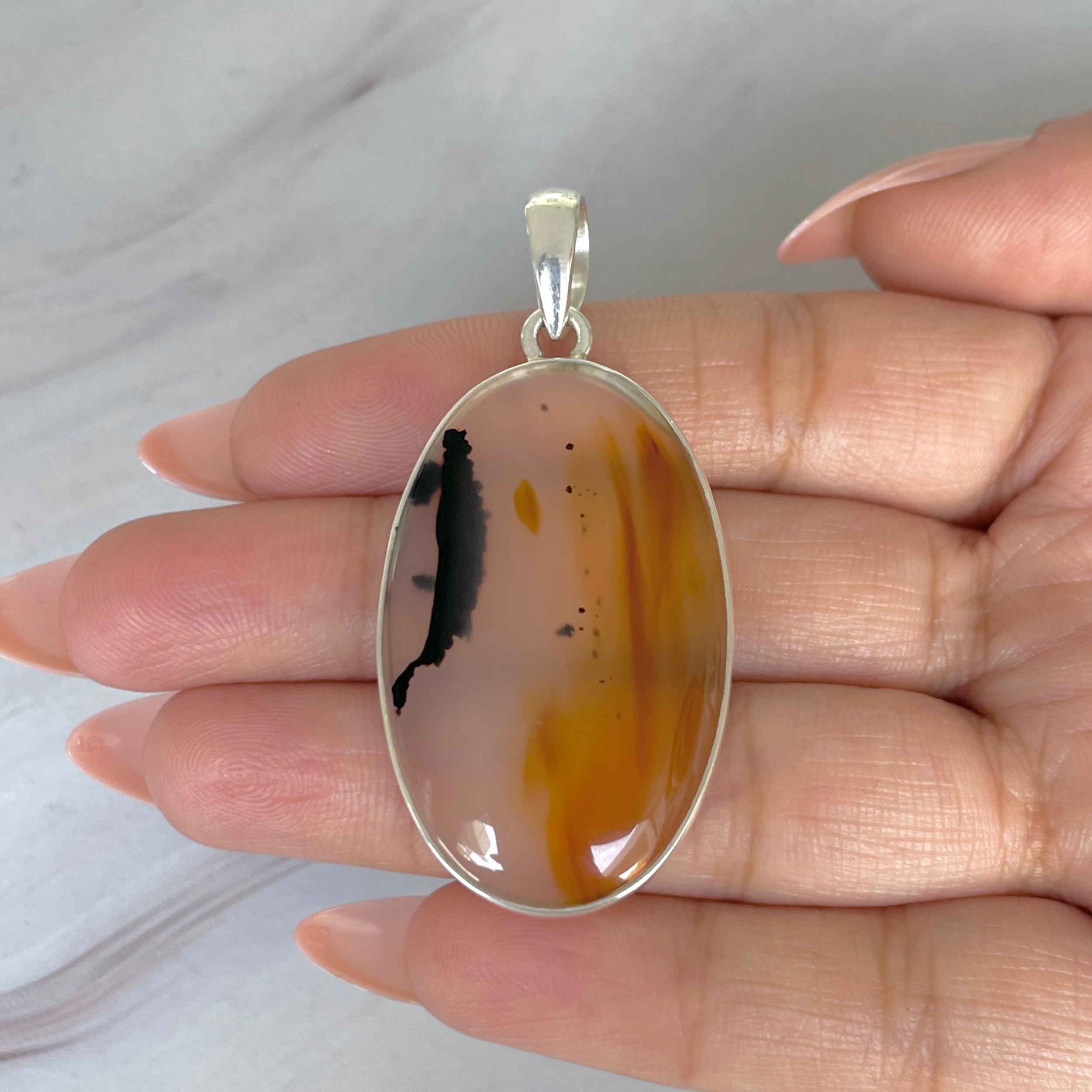 Montana Agate Pendant-(MTA-P-111.)