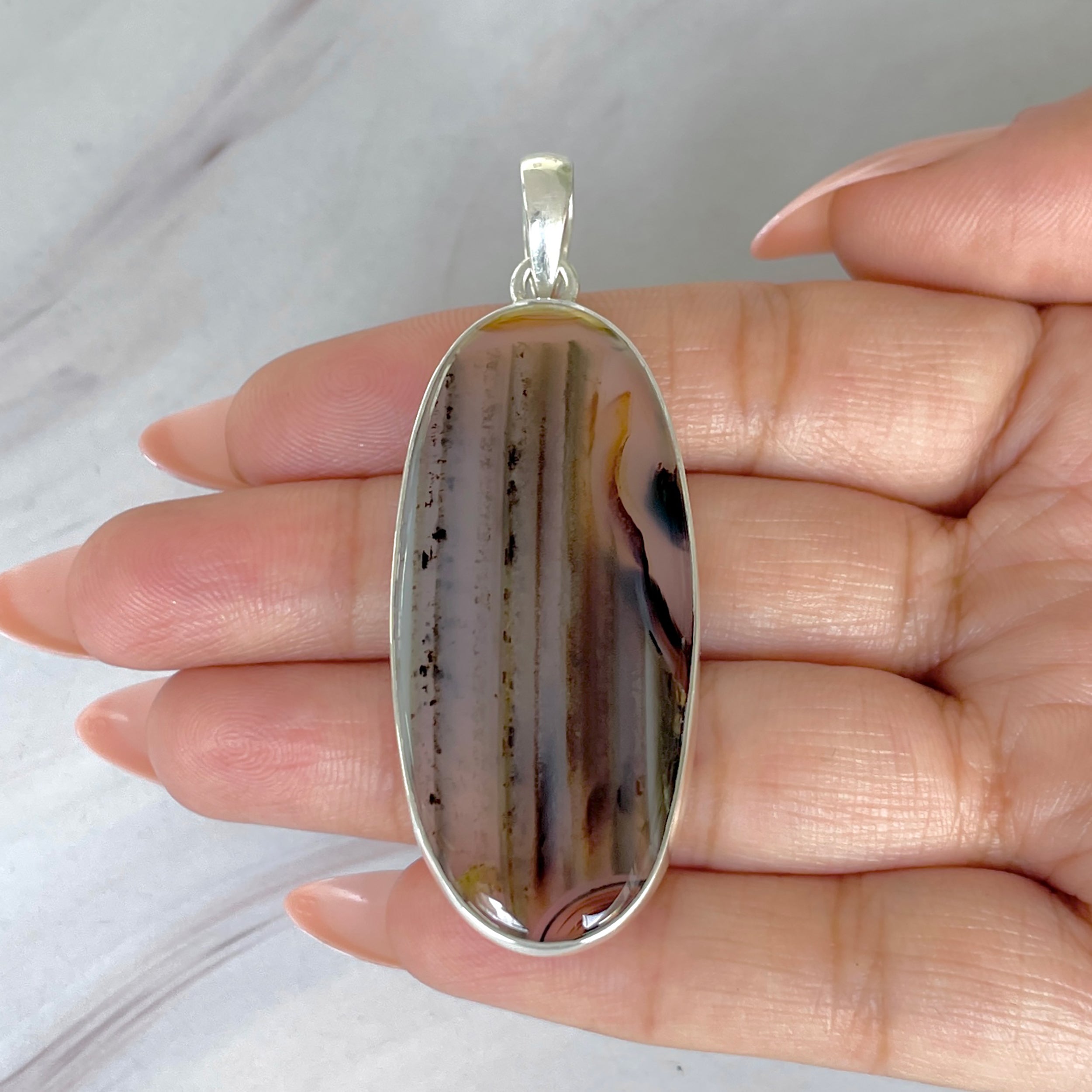 Montana Agate Pendant-(MTA-P-112.)