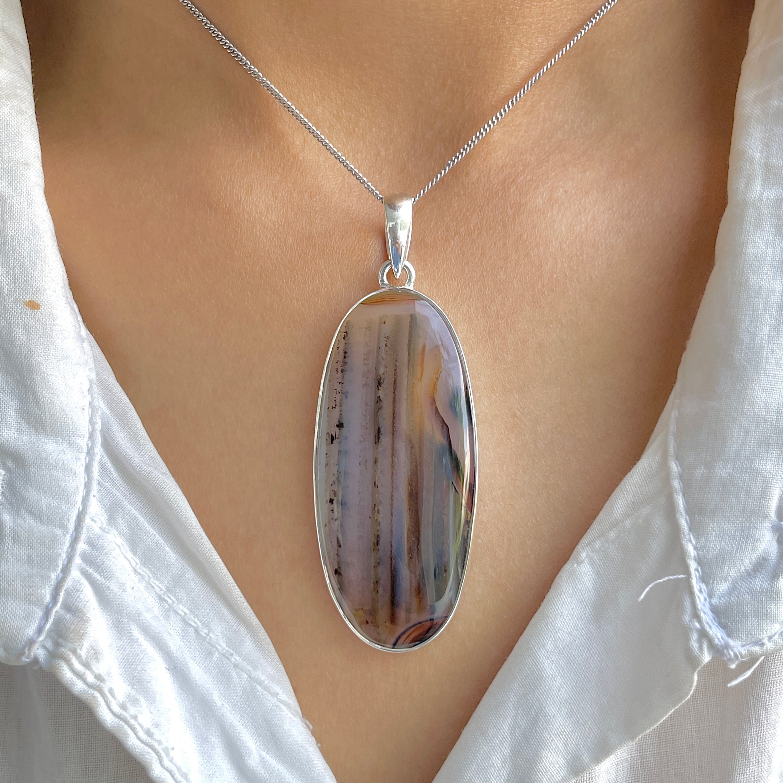Montana Agate Pendant-(MTA-P-112.)