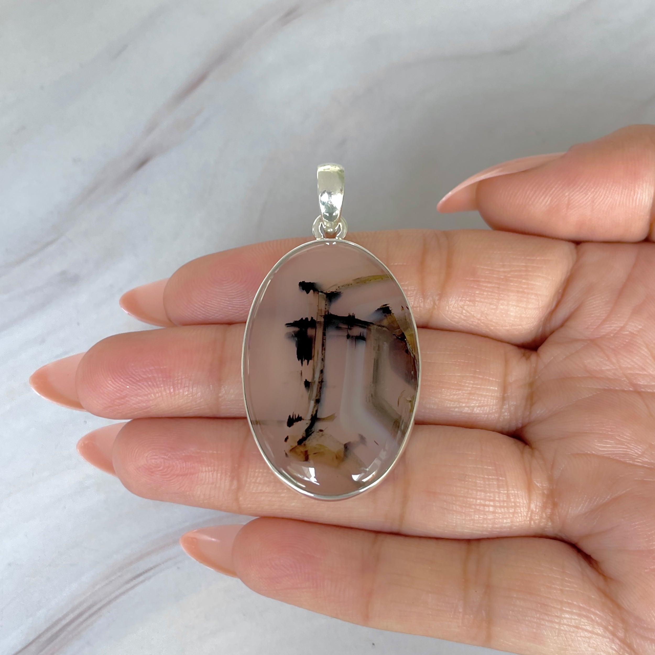 Montana Agate Pendant-(MTA-P-113.)