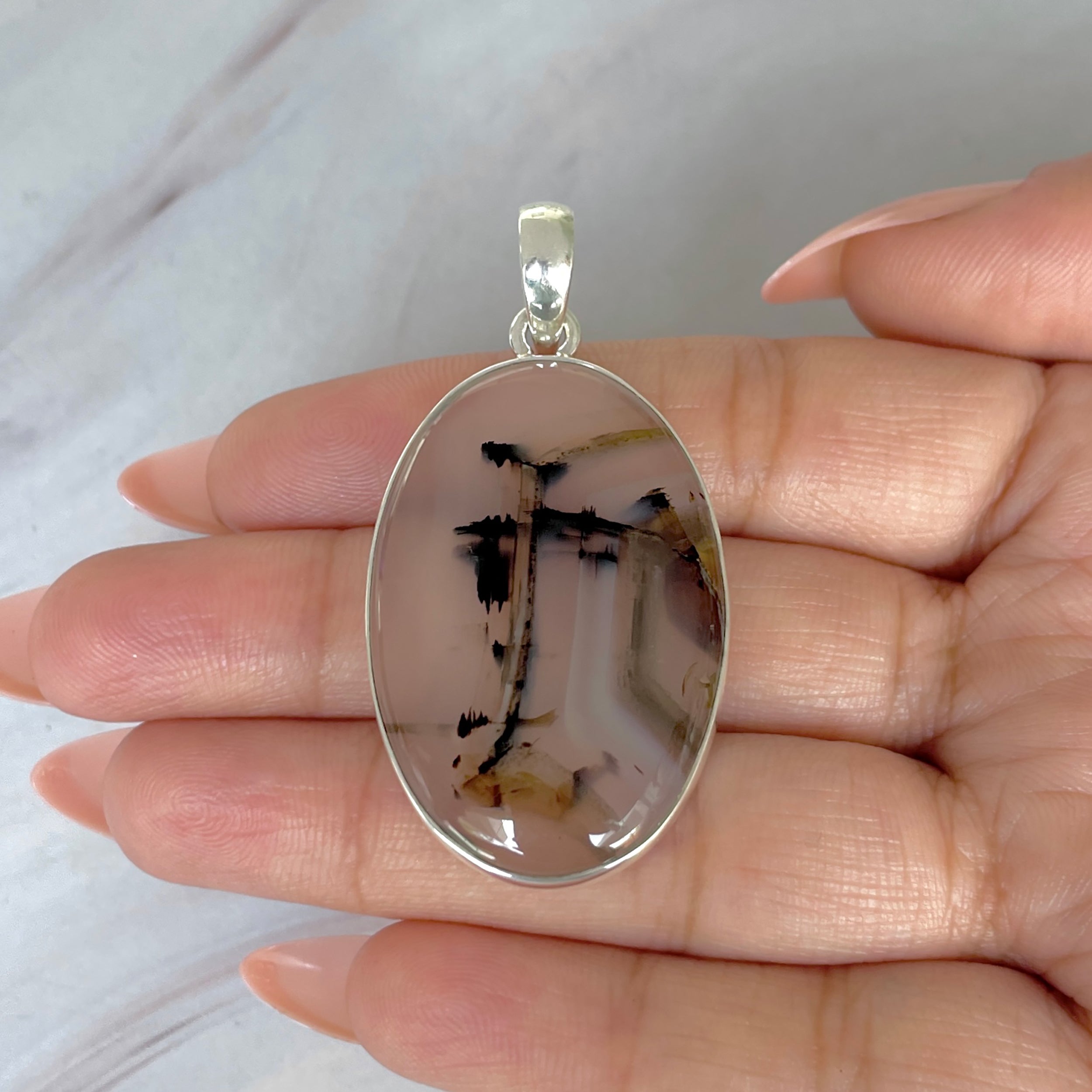 Montana Agate Pendant-(MTA-P-113.)