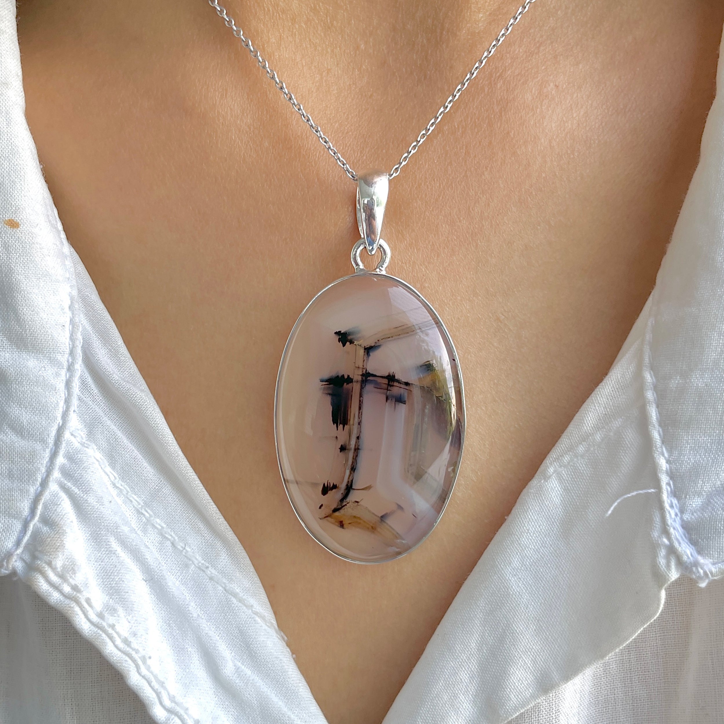 Montana Agate Pendant-(MTA-P-113.)
