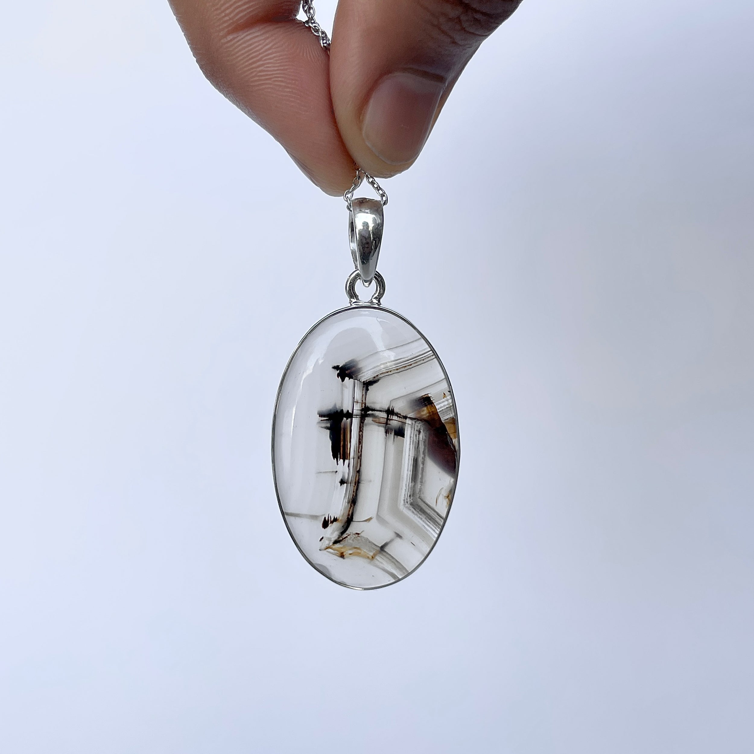 Montana Agate Pendant-(MTA-P-113.)