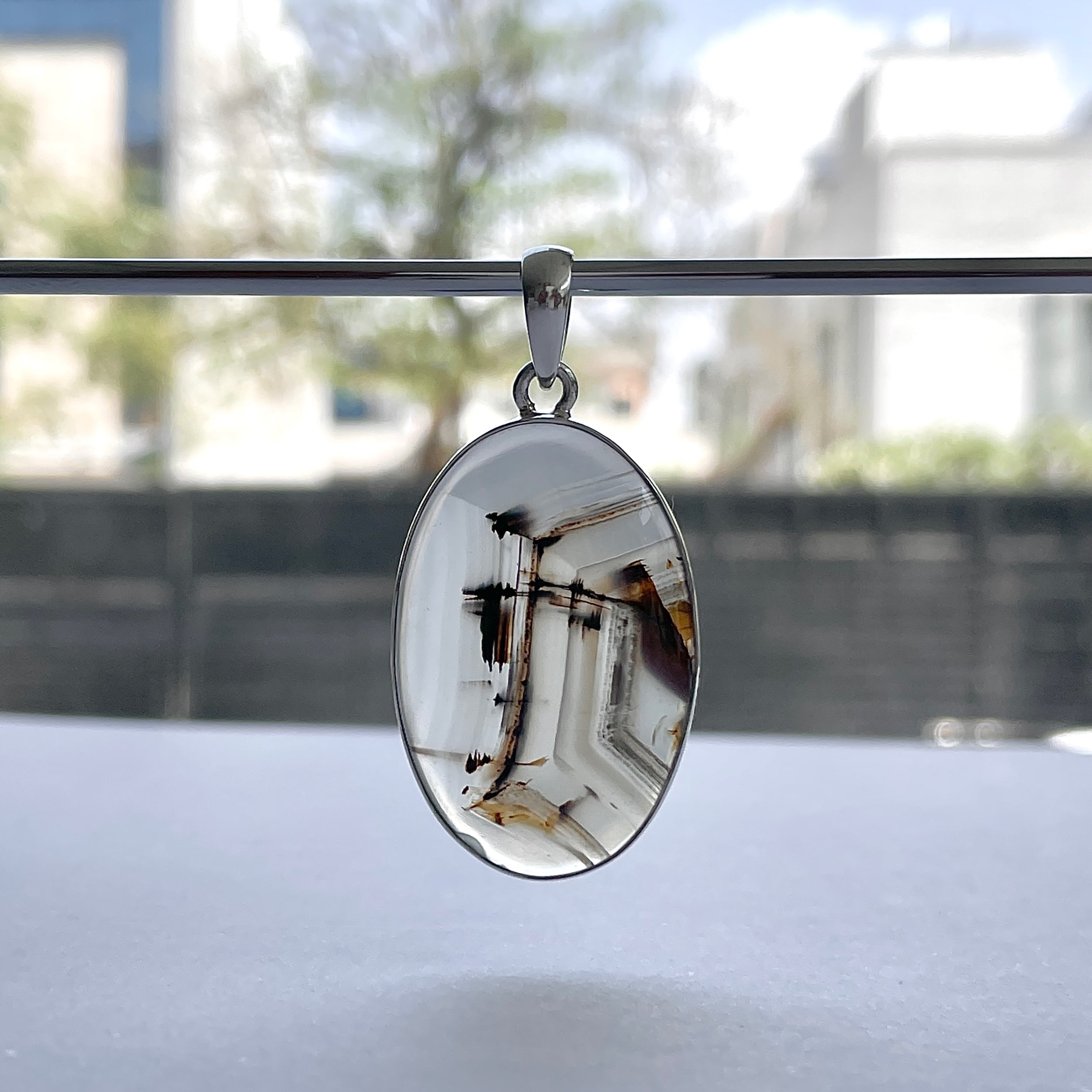 Montana Agate Pendant-(MTA-P-113.)