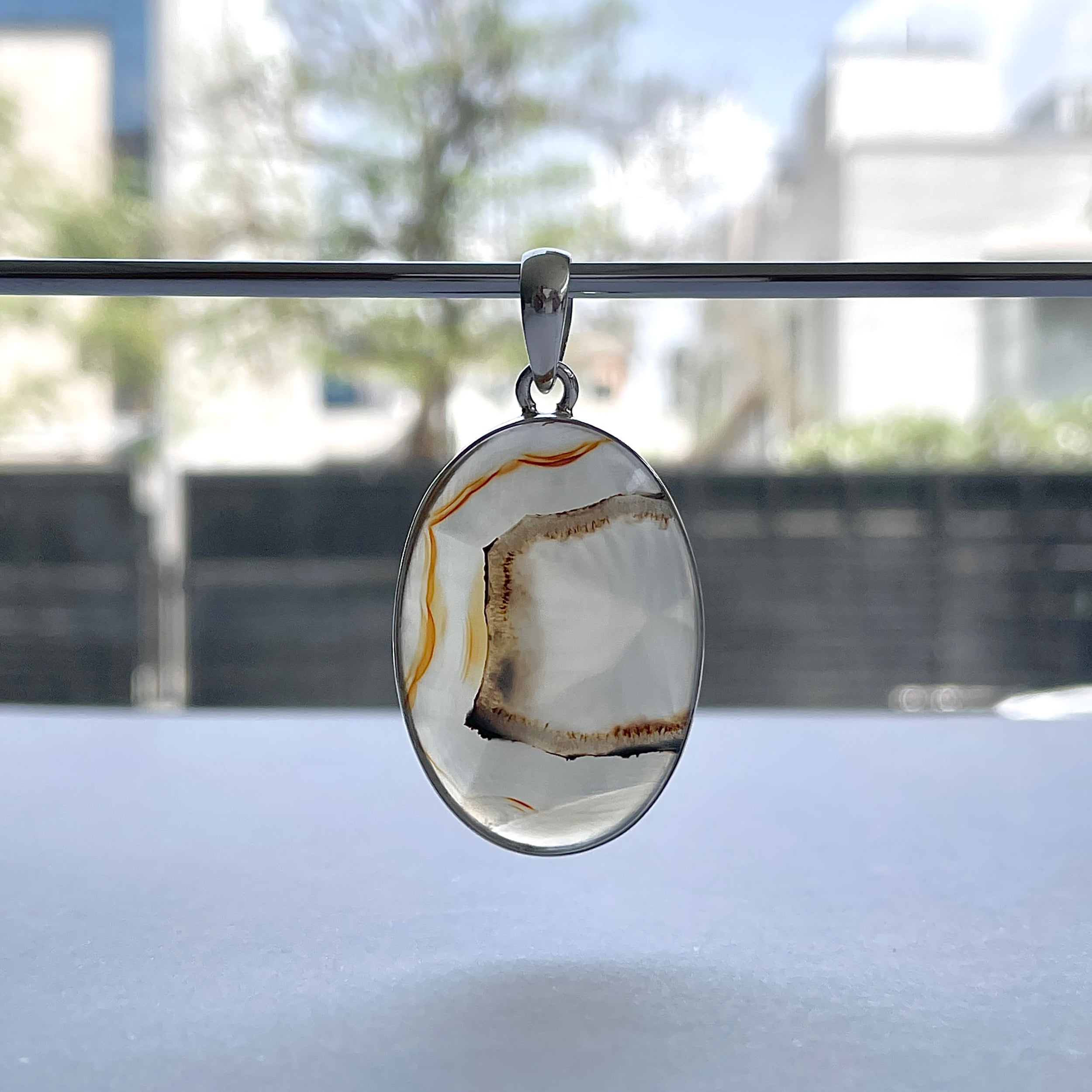Montana Agate Pendant-(MTA-P-115.)