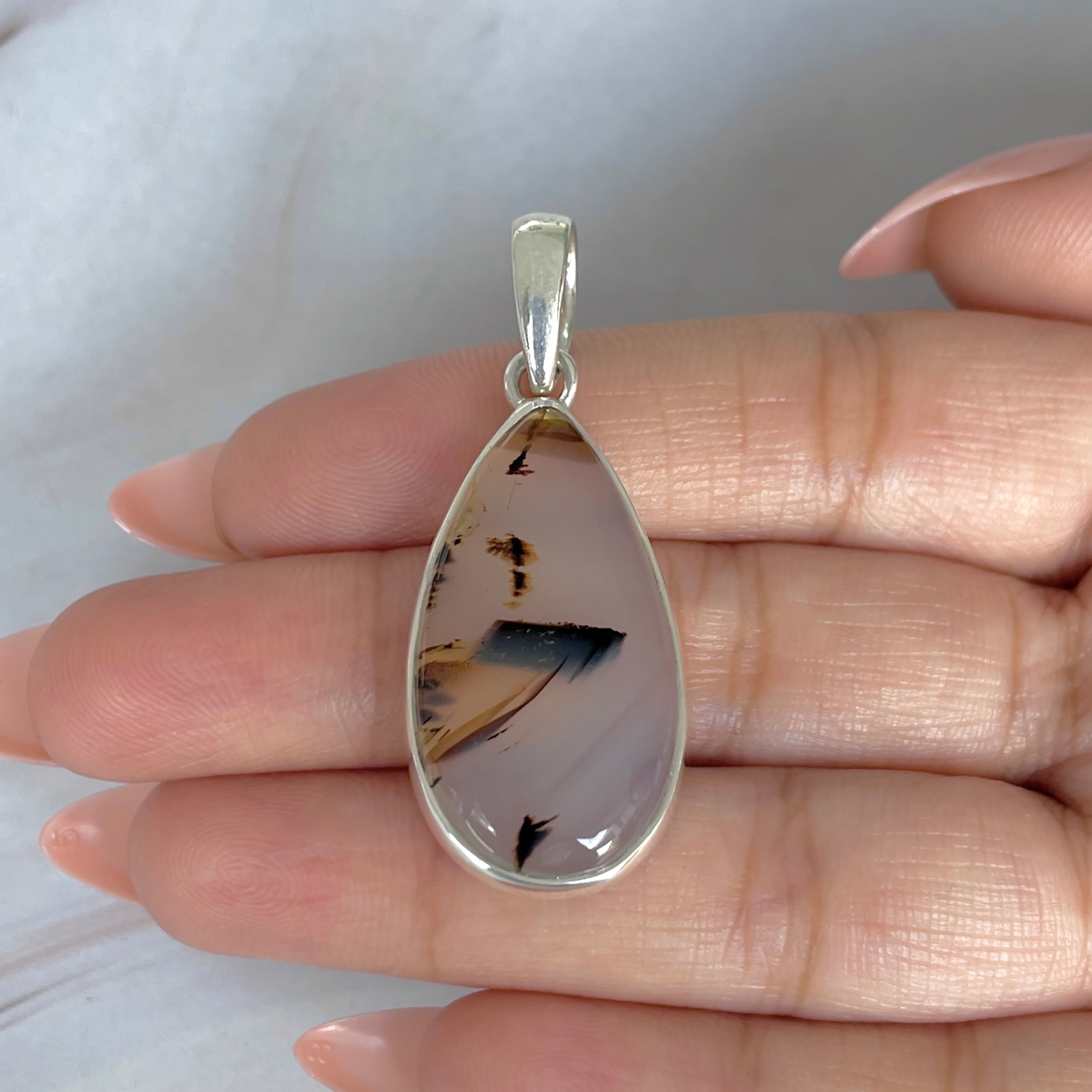 Montana Agate Pendant-(MTA-P-116.)