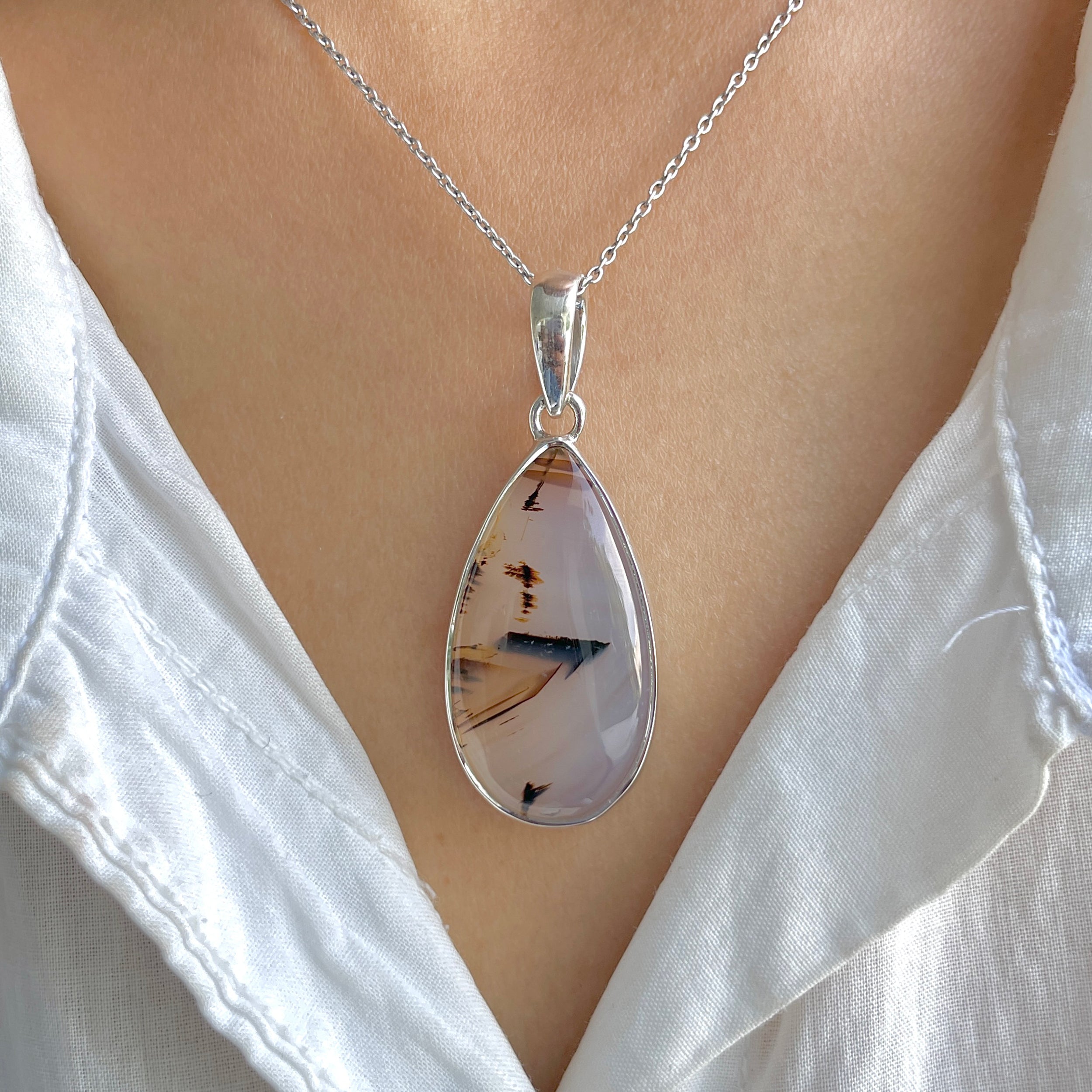 Montana Agate Pendant-(MTA-P-116.)