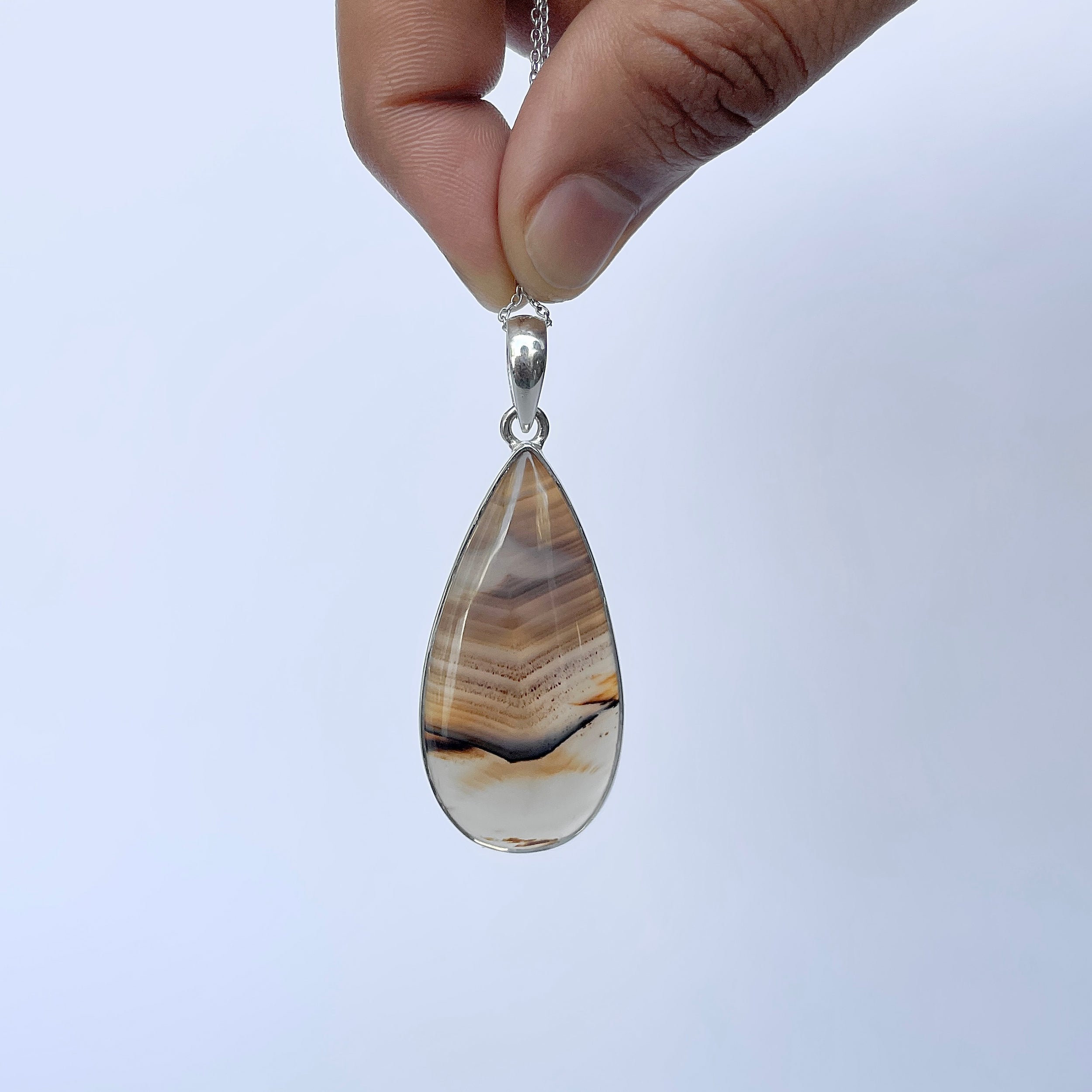 Montana Agate Pendant-(MTA-P-117.)