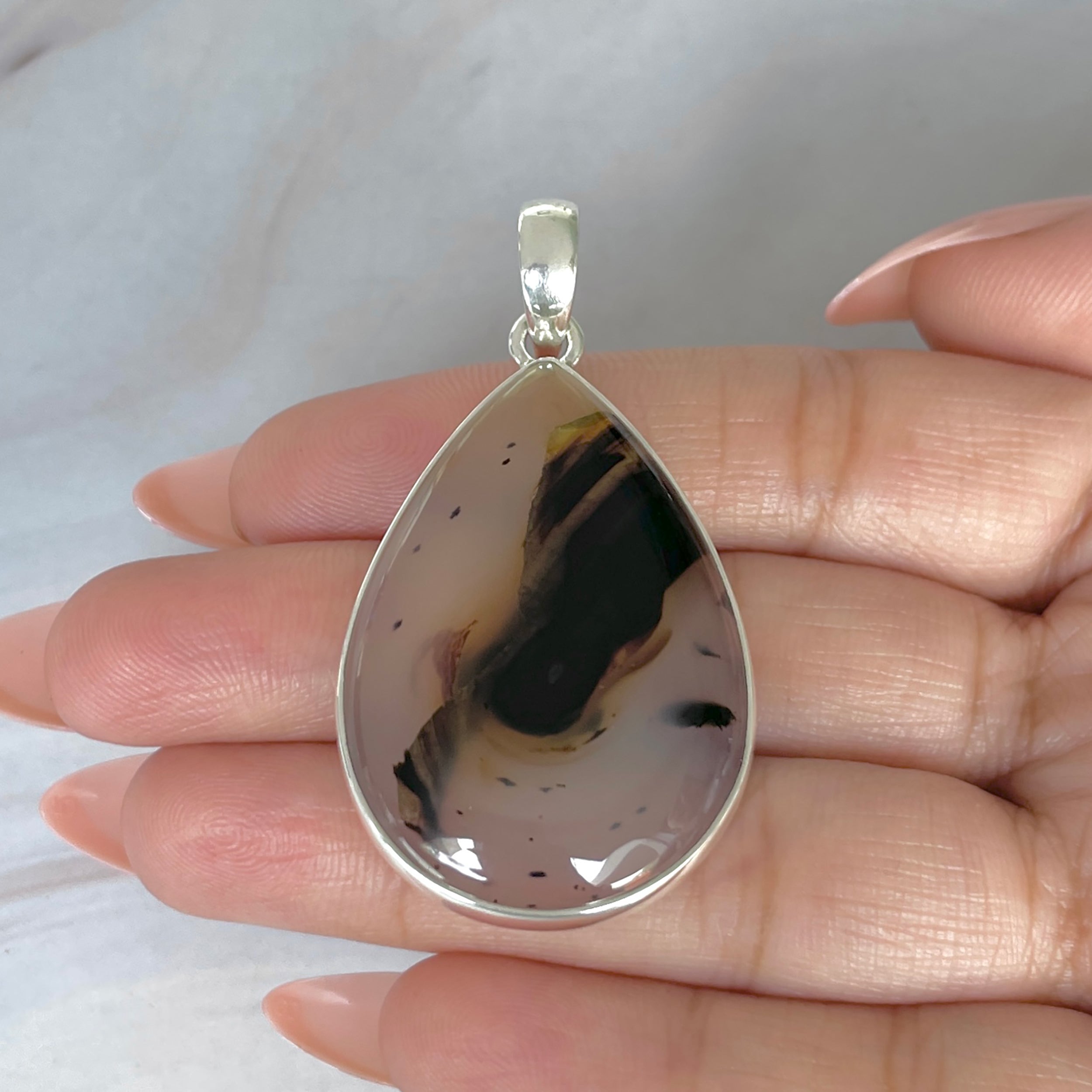 Montana Agate Pendant-(MTA-P-118.)
