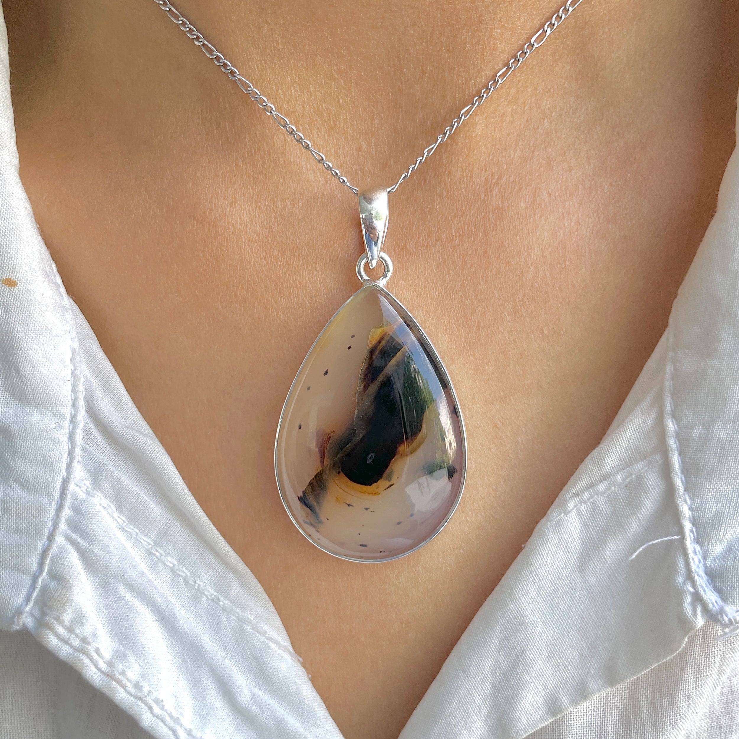 Montana Agate Pendant-(MTA-P-118.)