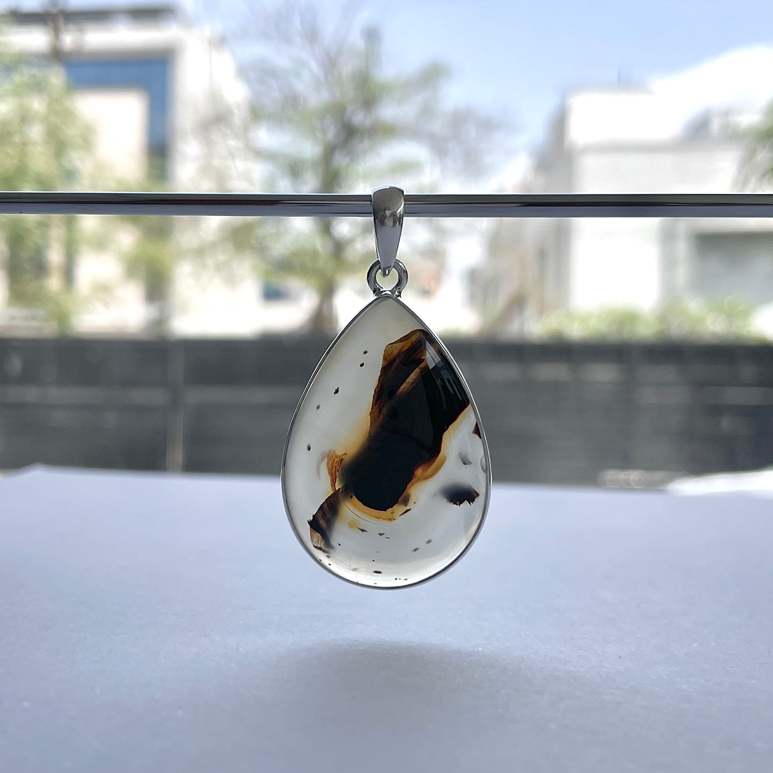 Montana Agate Pendant-(MTA-P-118.)