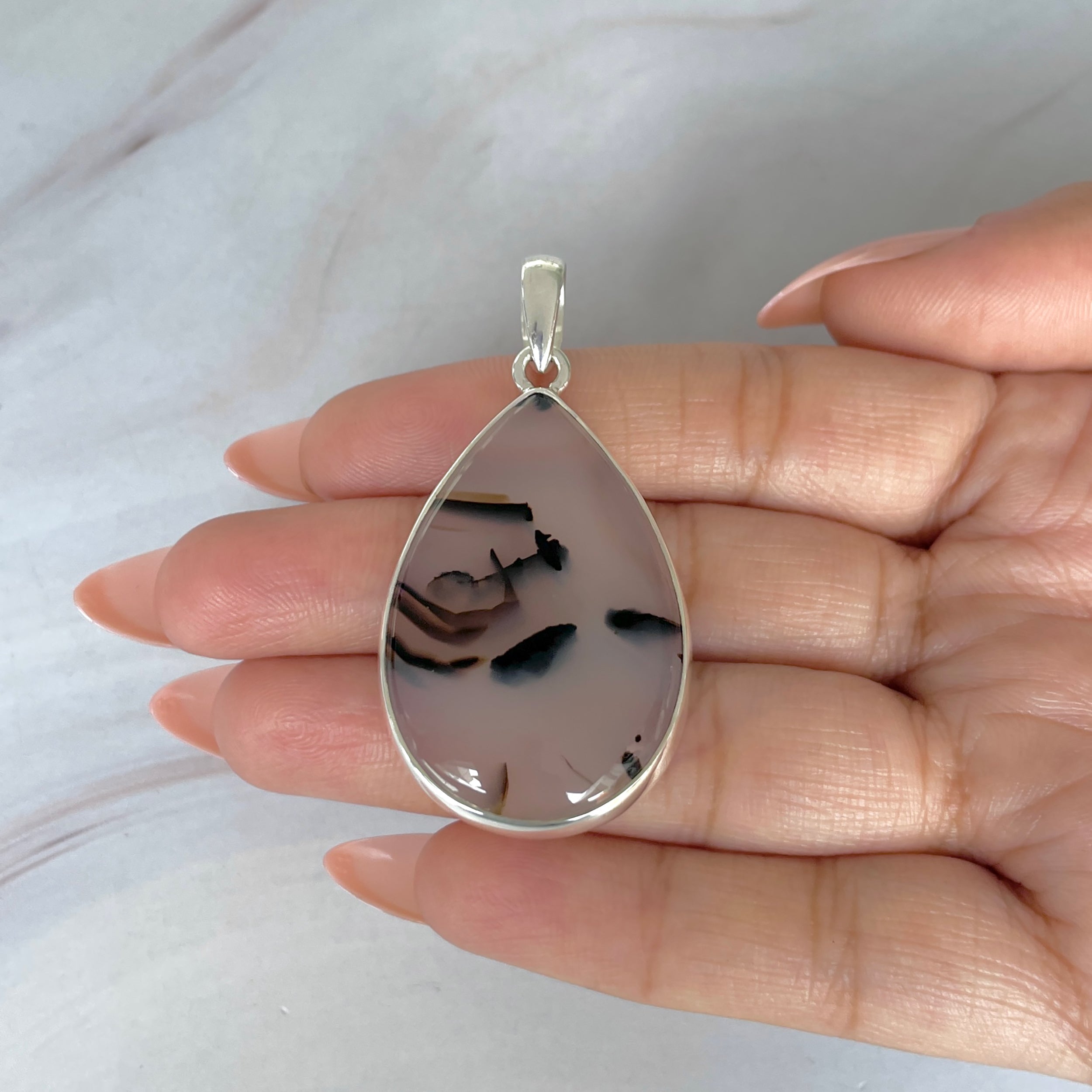 Montana Agate Pendant-(MTA-P-119.)