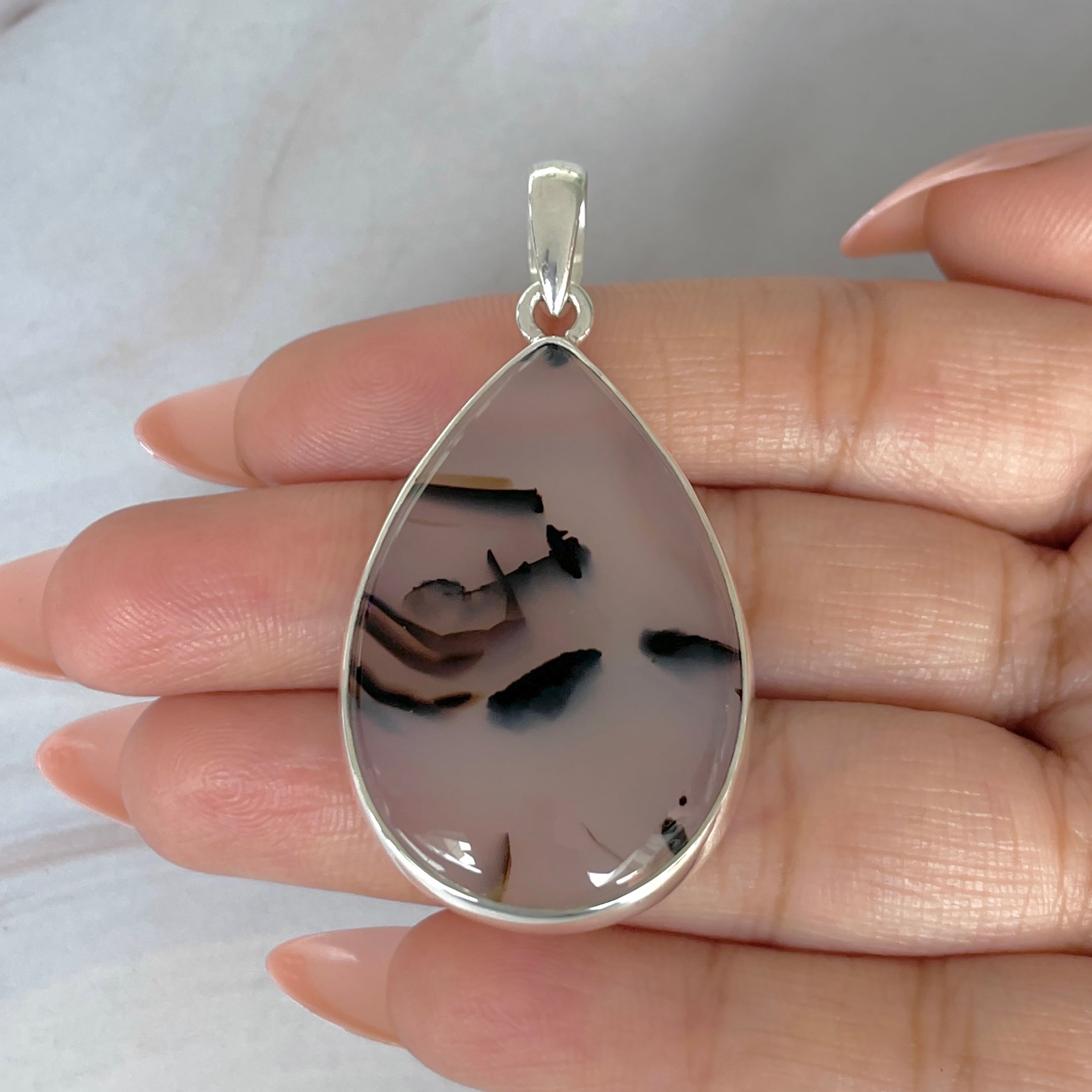 Montana Agate Pendant-(MTA-P-119.)