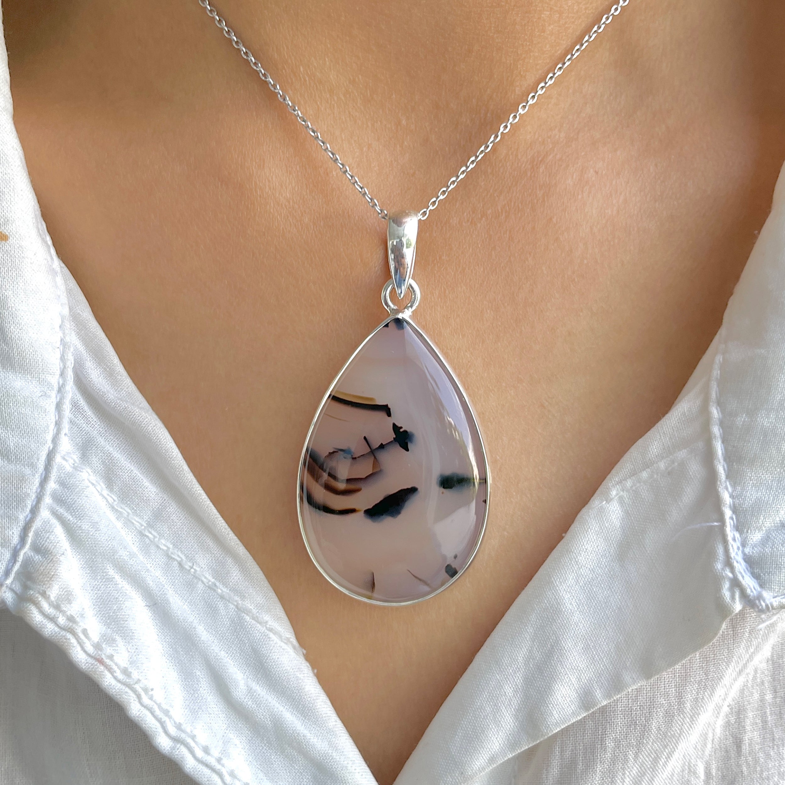 Montana Agate Pendant-(MTA-P-119.)