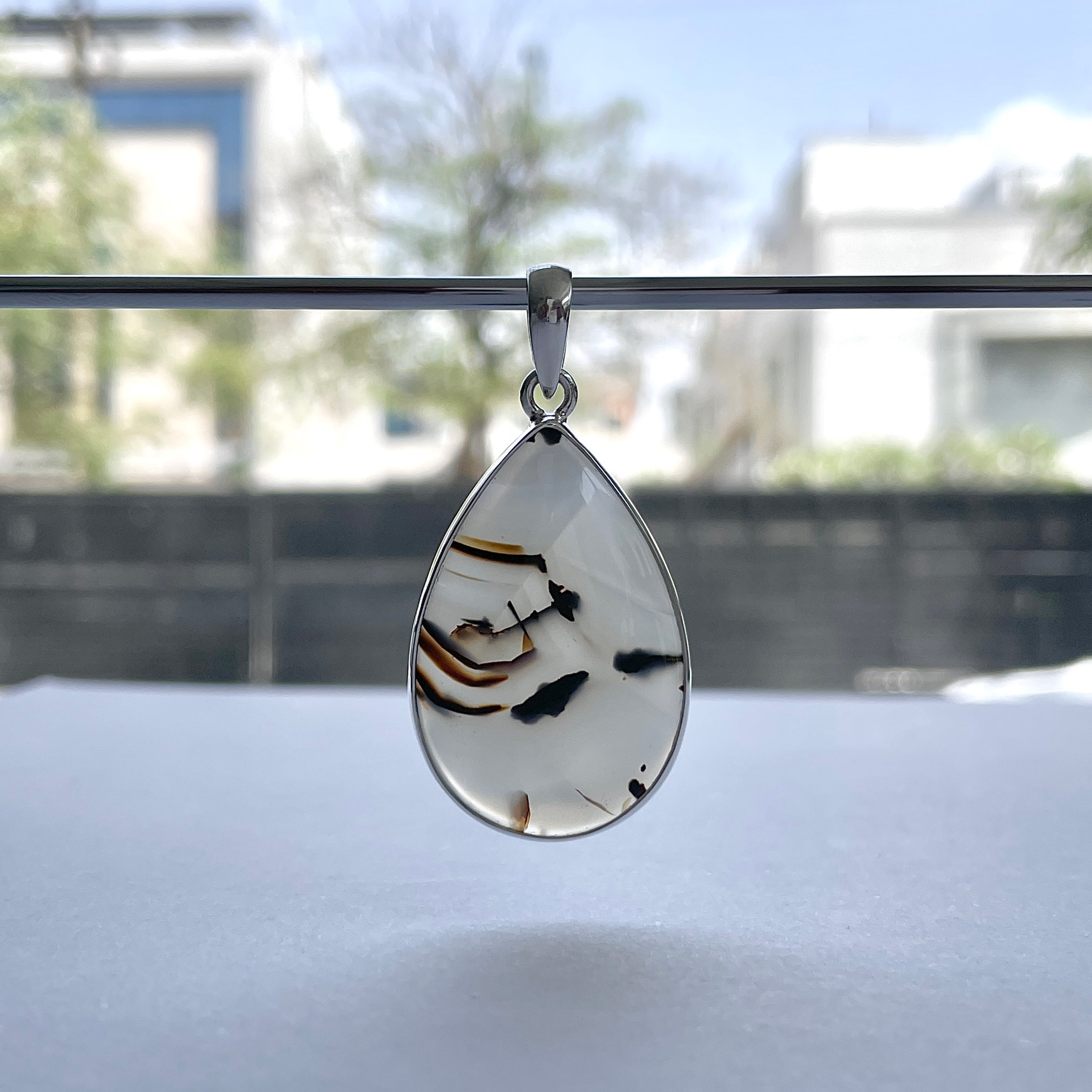 Montana Agate Pendant-(MTA-P-119.)