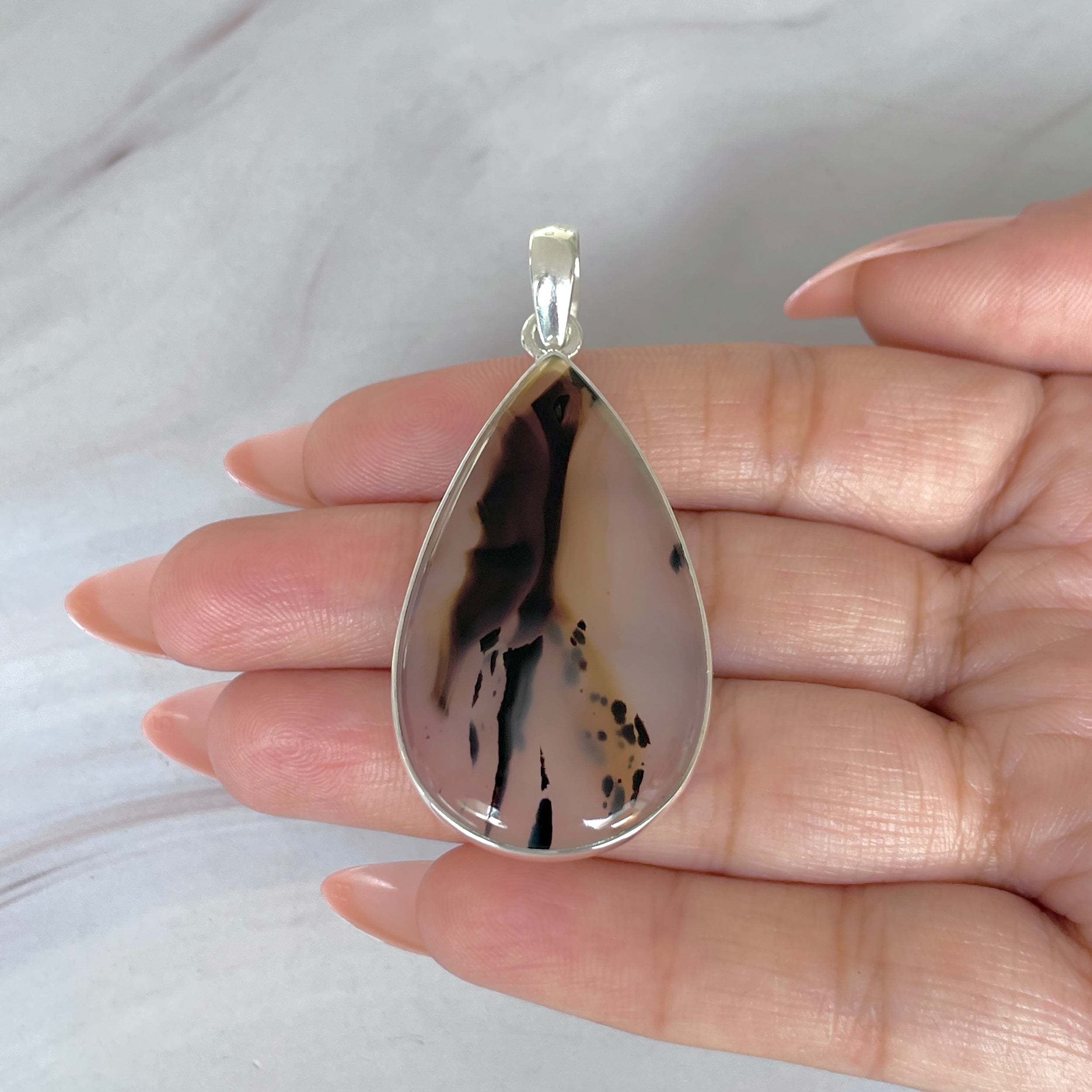 Montana Agate Pendant-(MTA-P-123.)