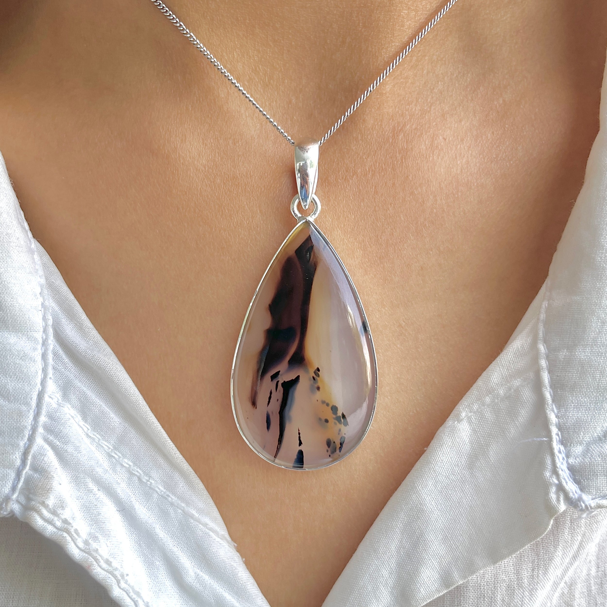 Montana Agate Pendant-(MTA-P-123.)