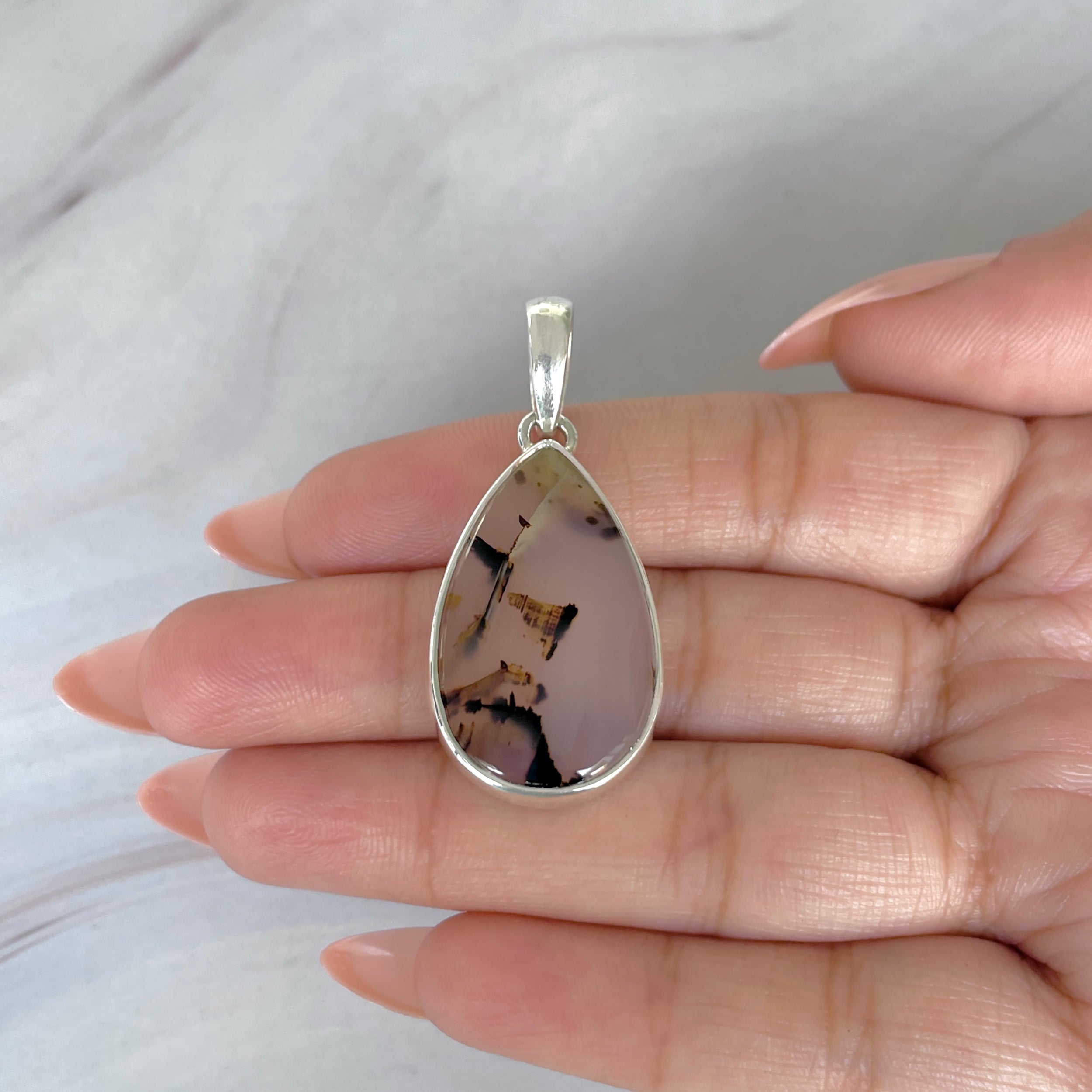 Montana Agate Pendant-(MTA-P-124.)