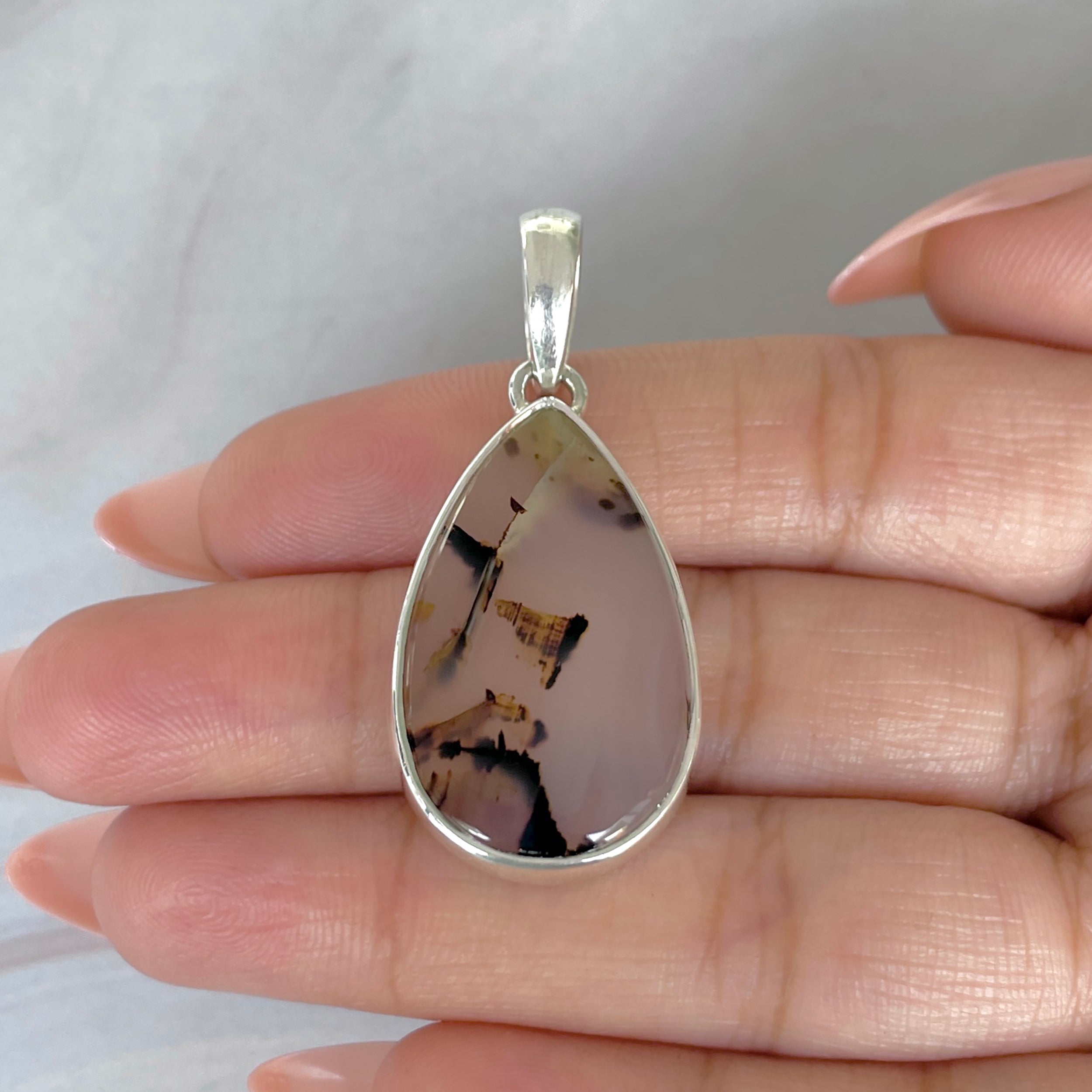 Montana Agate Pendant-(MTA-P-124.)
