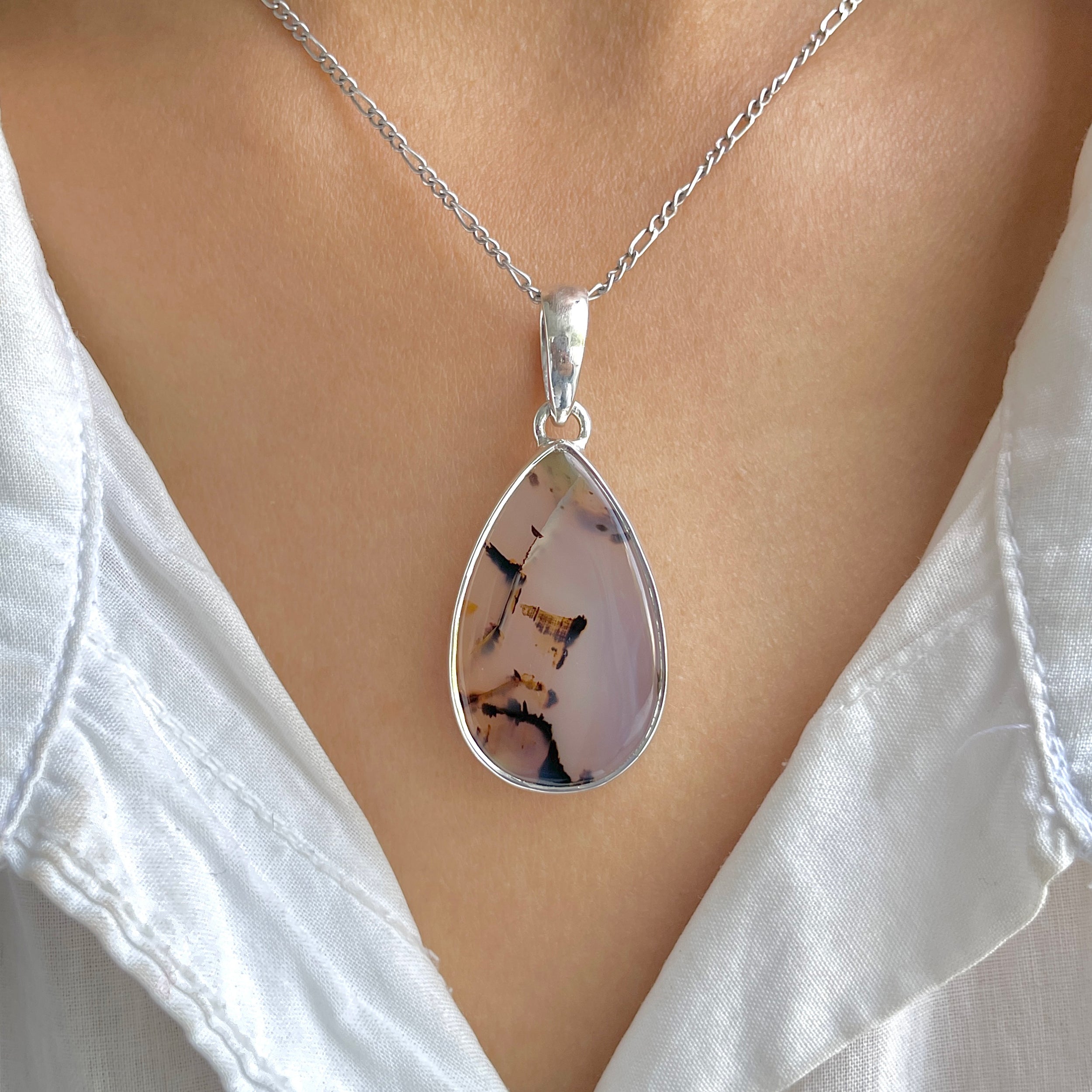 Montana Agate Pendant-(MTA-P-124.)