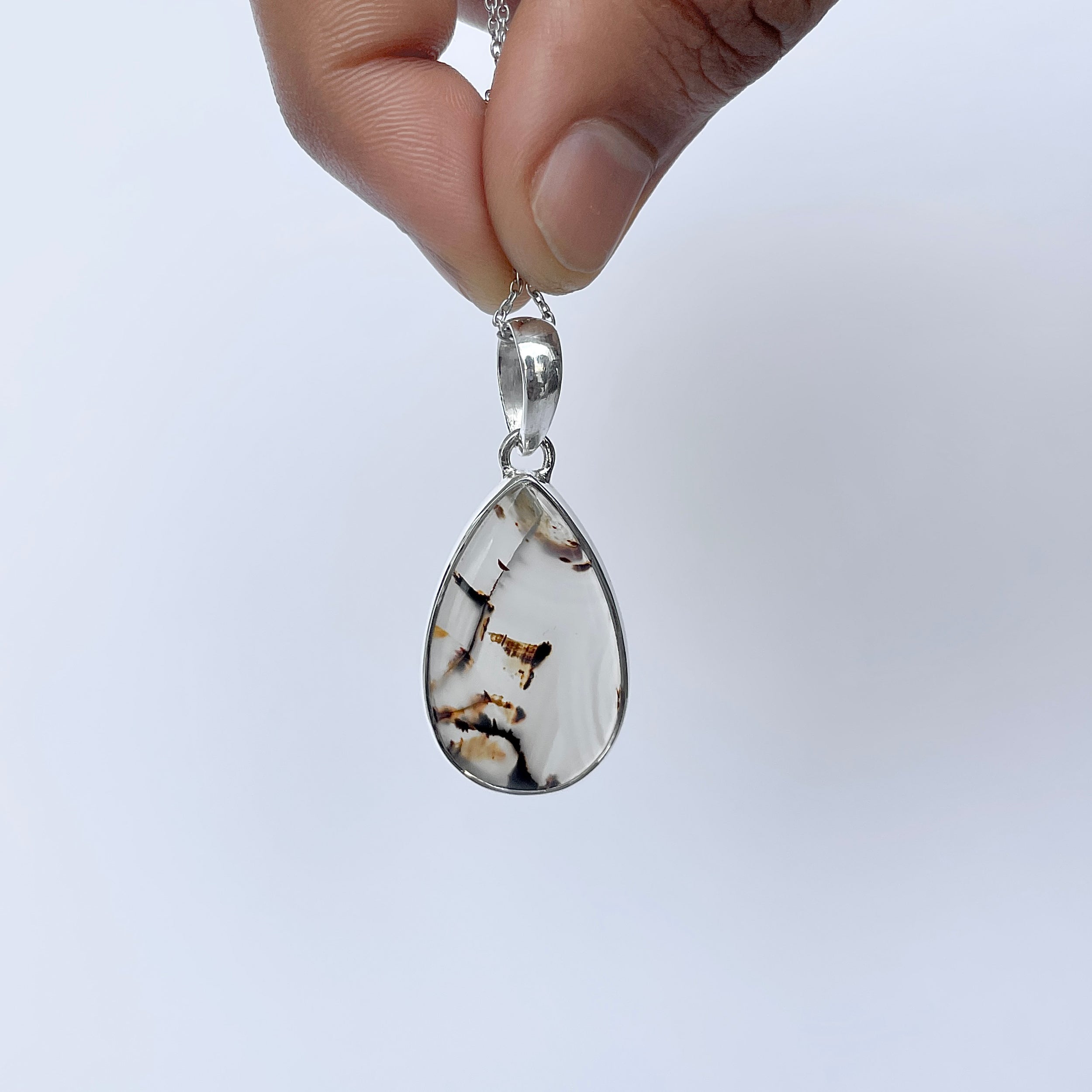 Montana Agate Pendant-(MTA-P-124.)
