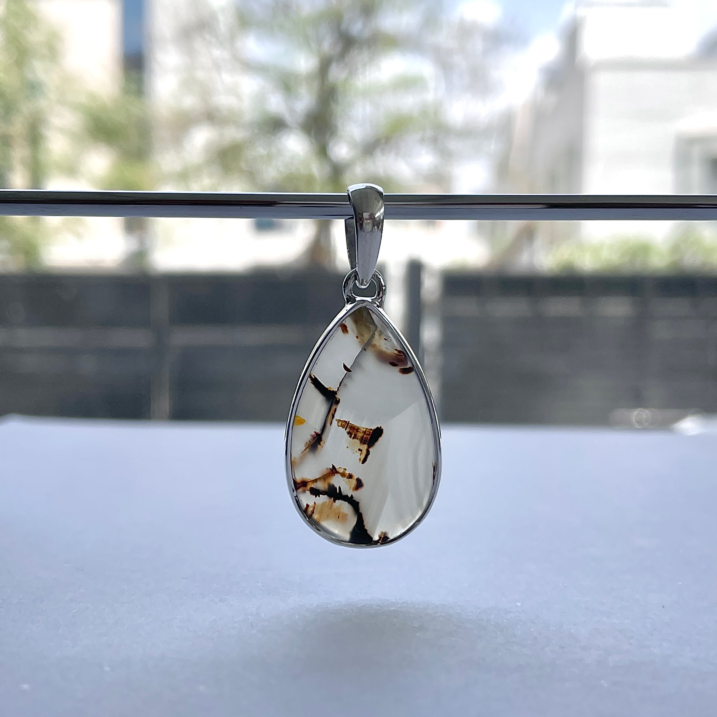 Montana Agate Pendant-(MTA-P-124.)