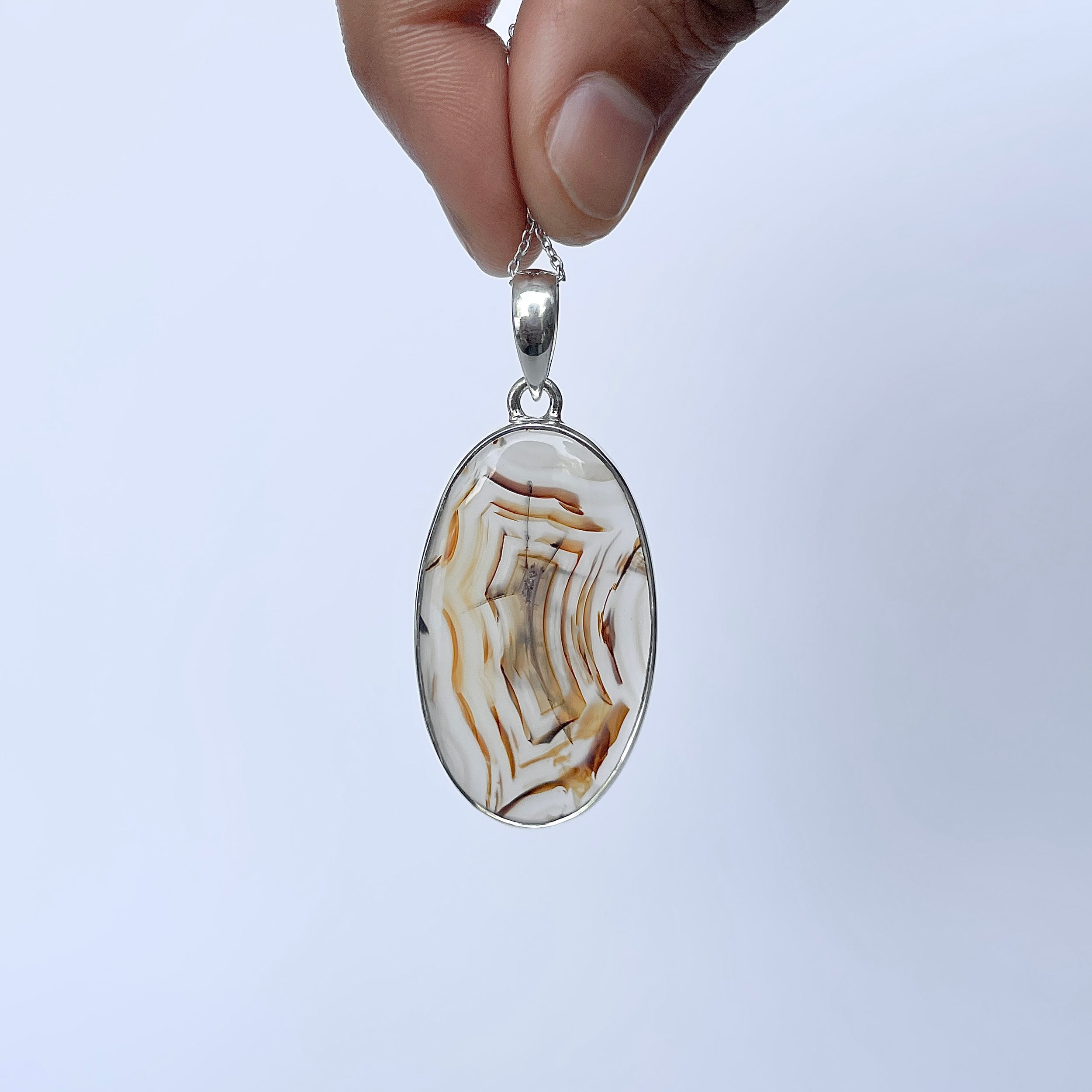 Montana Agate Pendant-(MTA-P-125.)