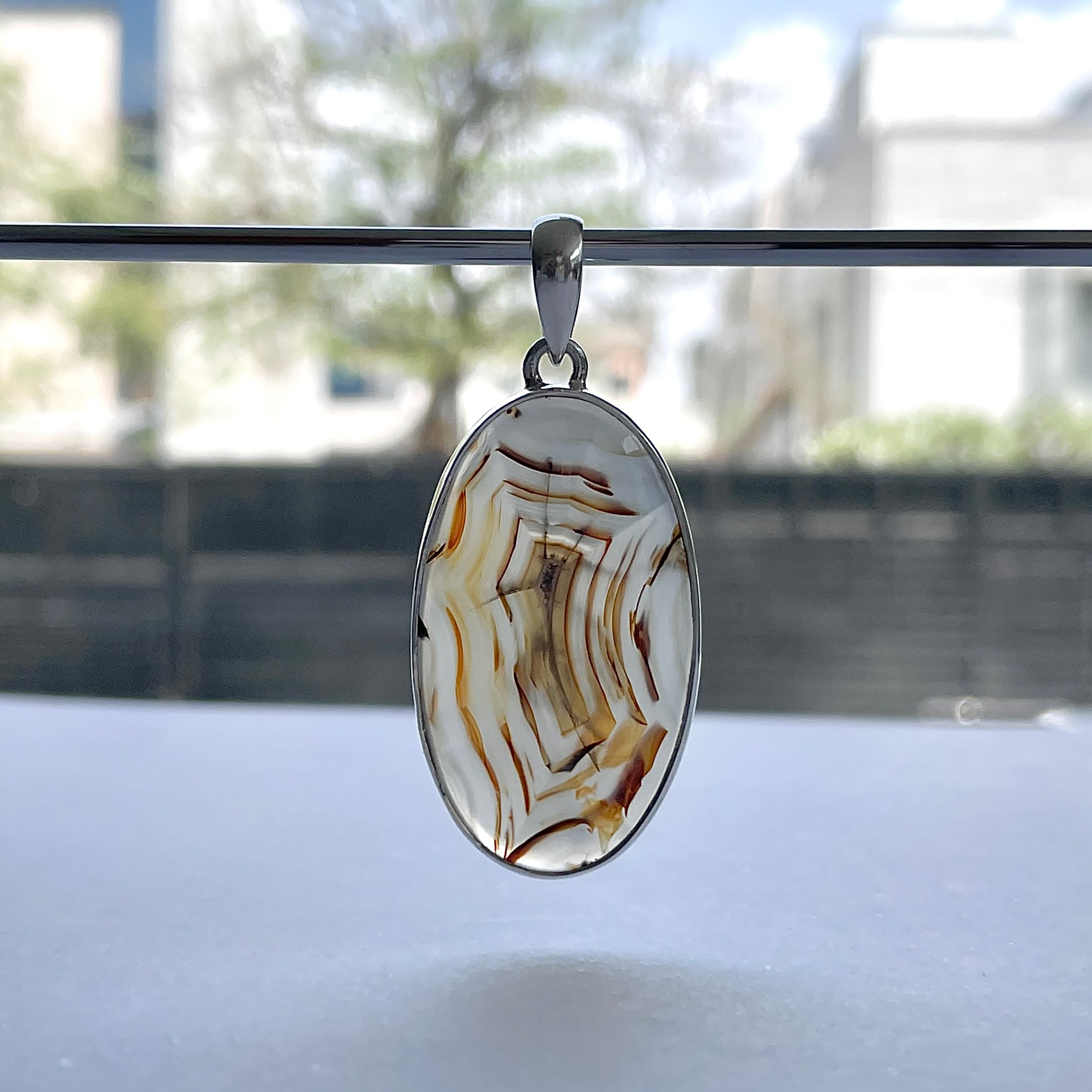 Montana Agate Pendant-(MTA-P-125.)