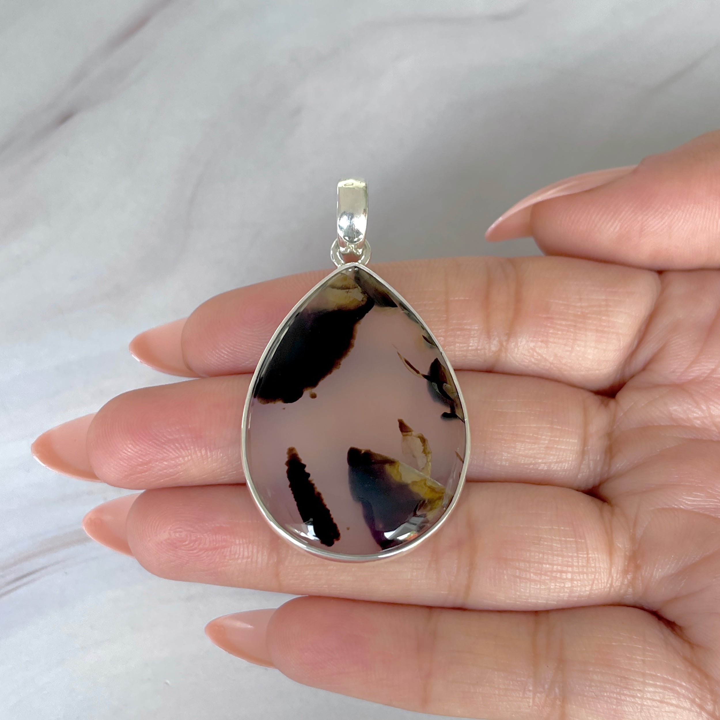 Montana Agate Pendant-(MTA-P-126.)
