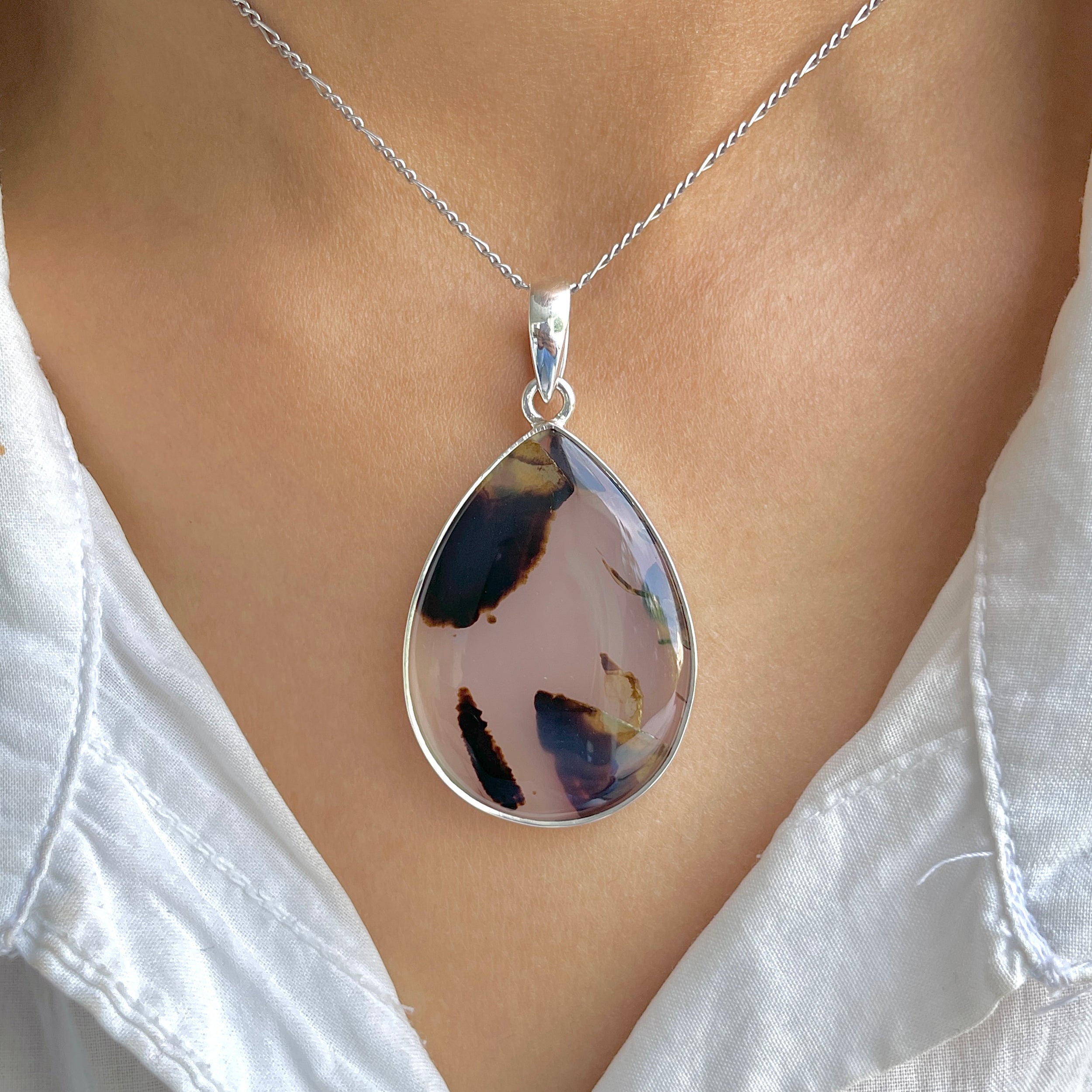 Montana Agate Pendant-(MTA-P-126.)