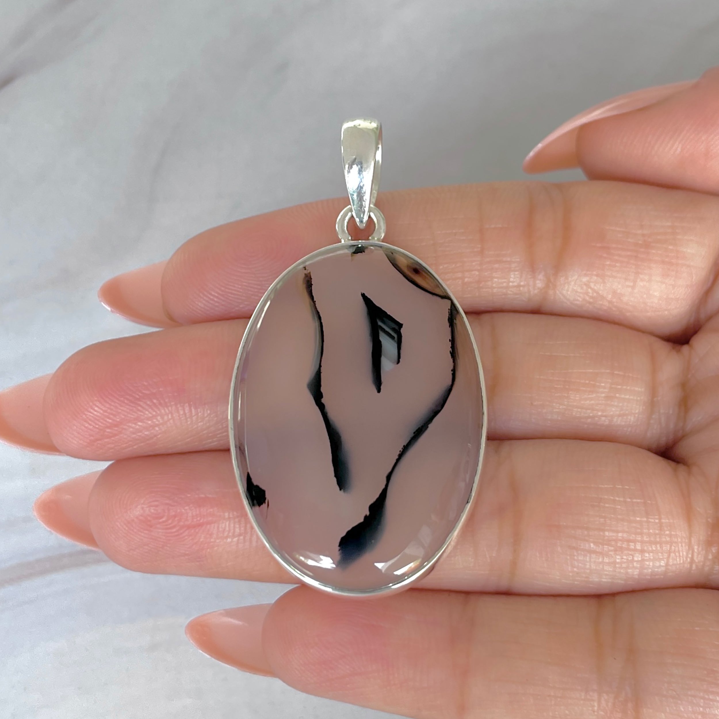 Montana Agate Pendant-(MTA-P-128.)