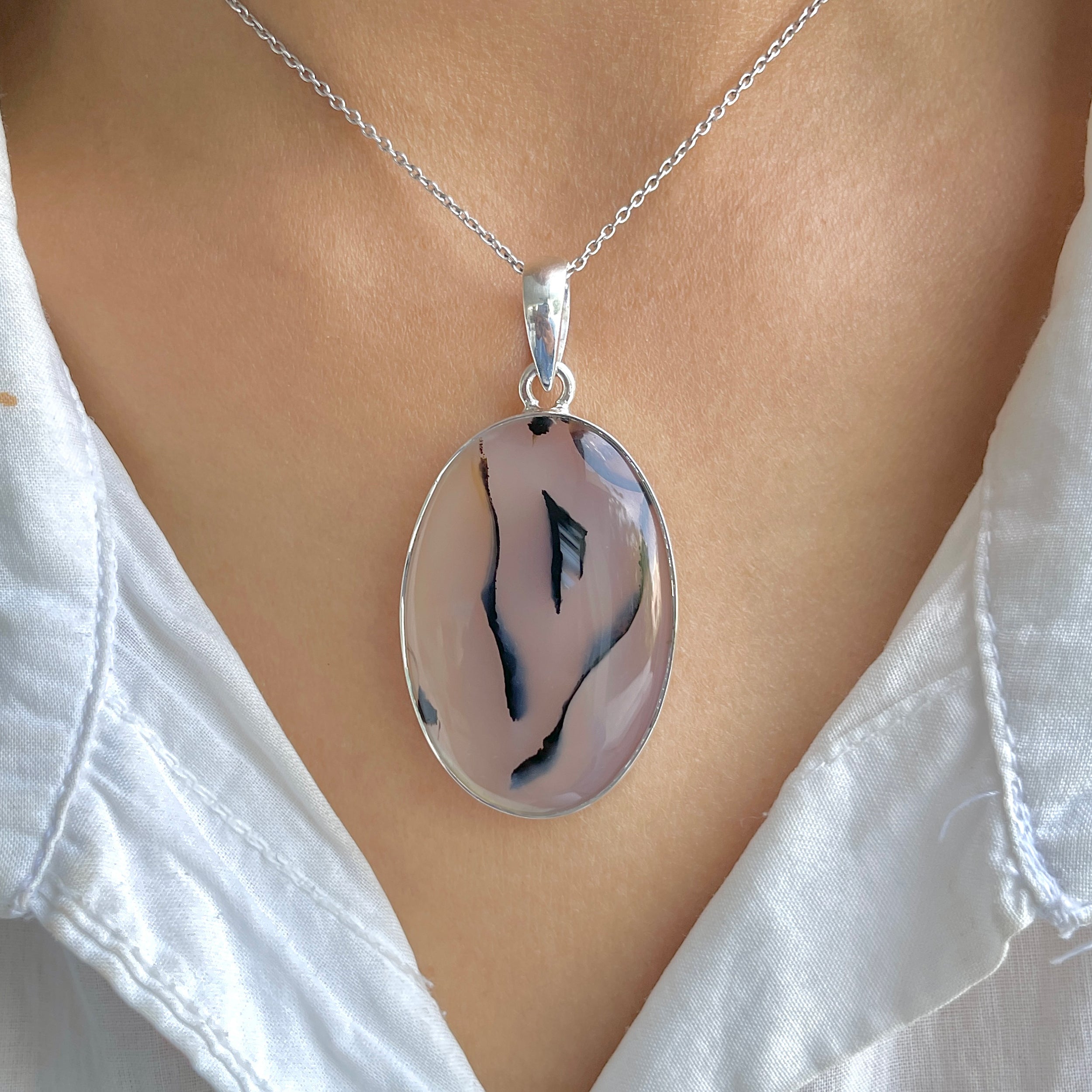 Montana Agate Pendant-(MTA-P-128.)
