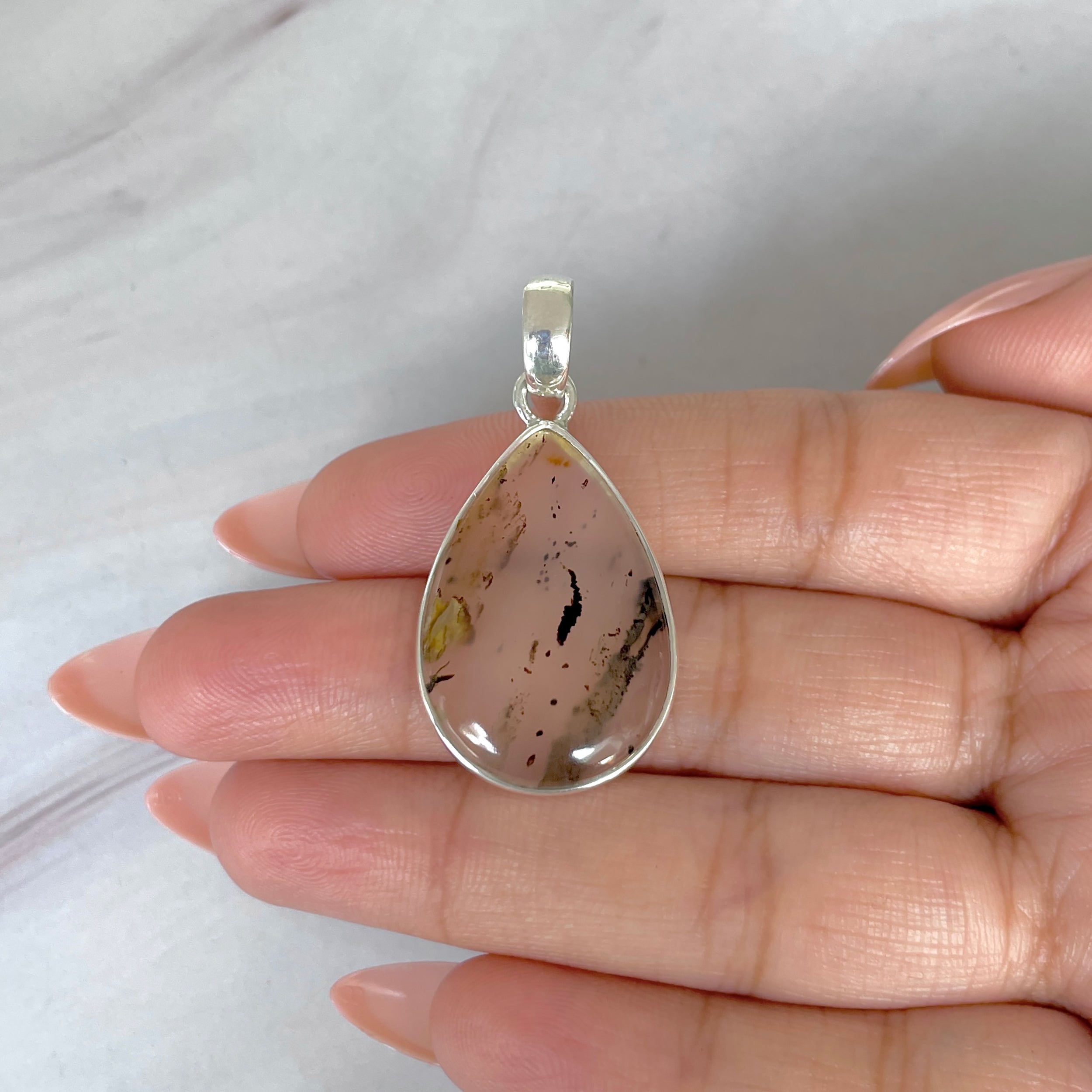 Montana Agate Pendant-(MTA-P-130.)