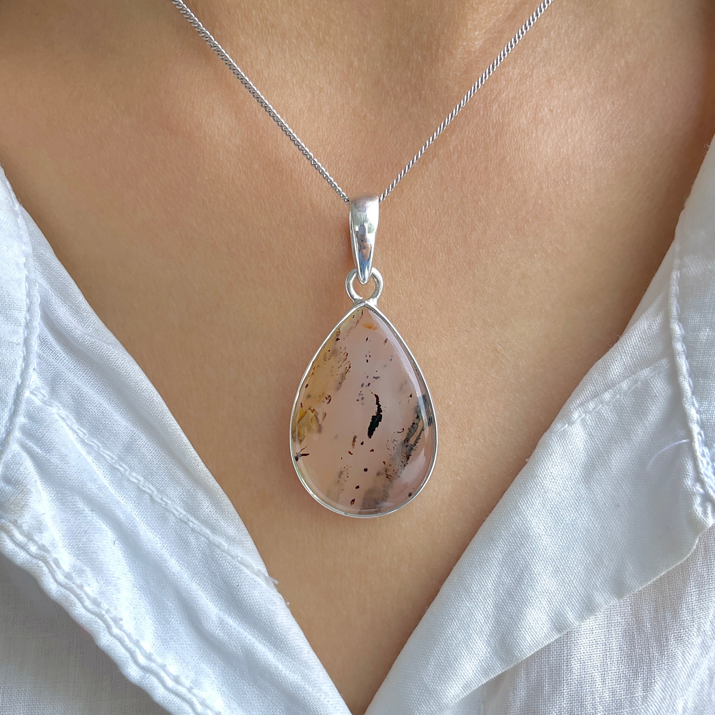 Montana Agate Pendant-(MTA-P-130.)