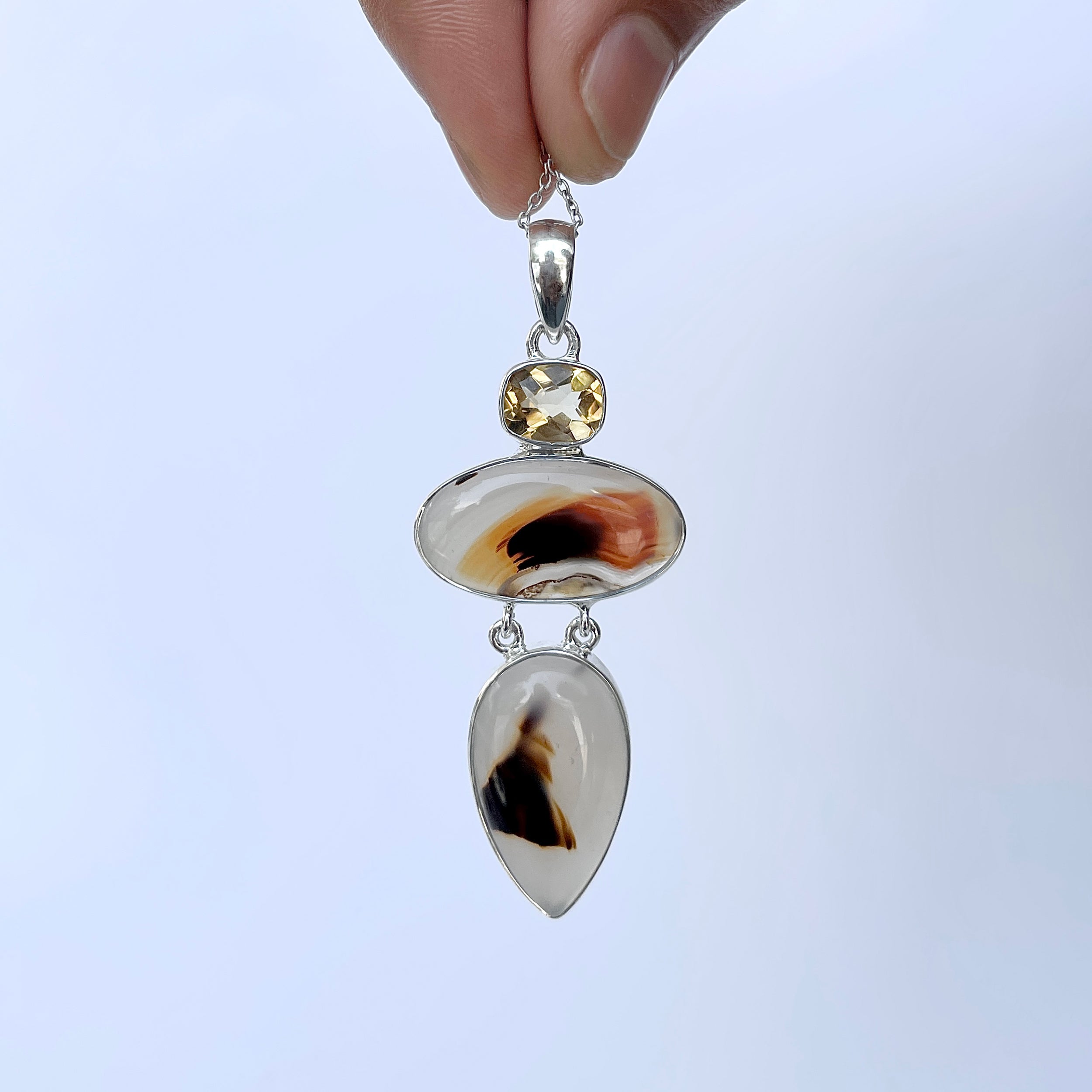 Montana Agate Pendant-(MTA-P-31.)