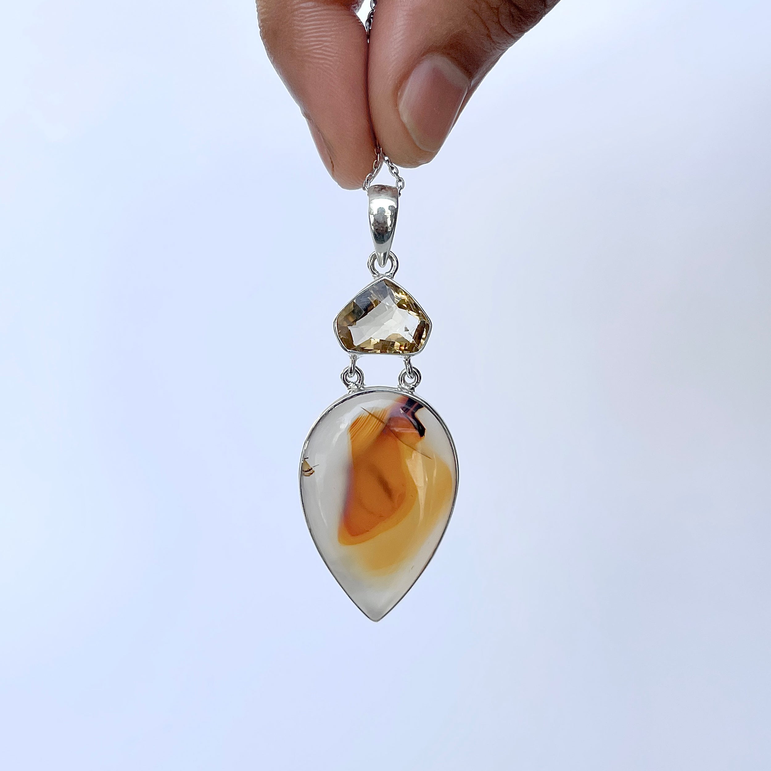 Montana Agate Pendant-(MTA-P-32.)
